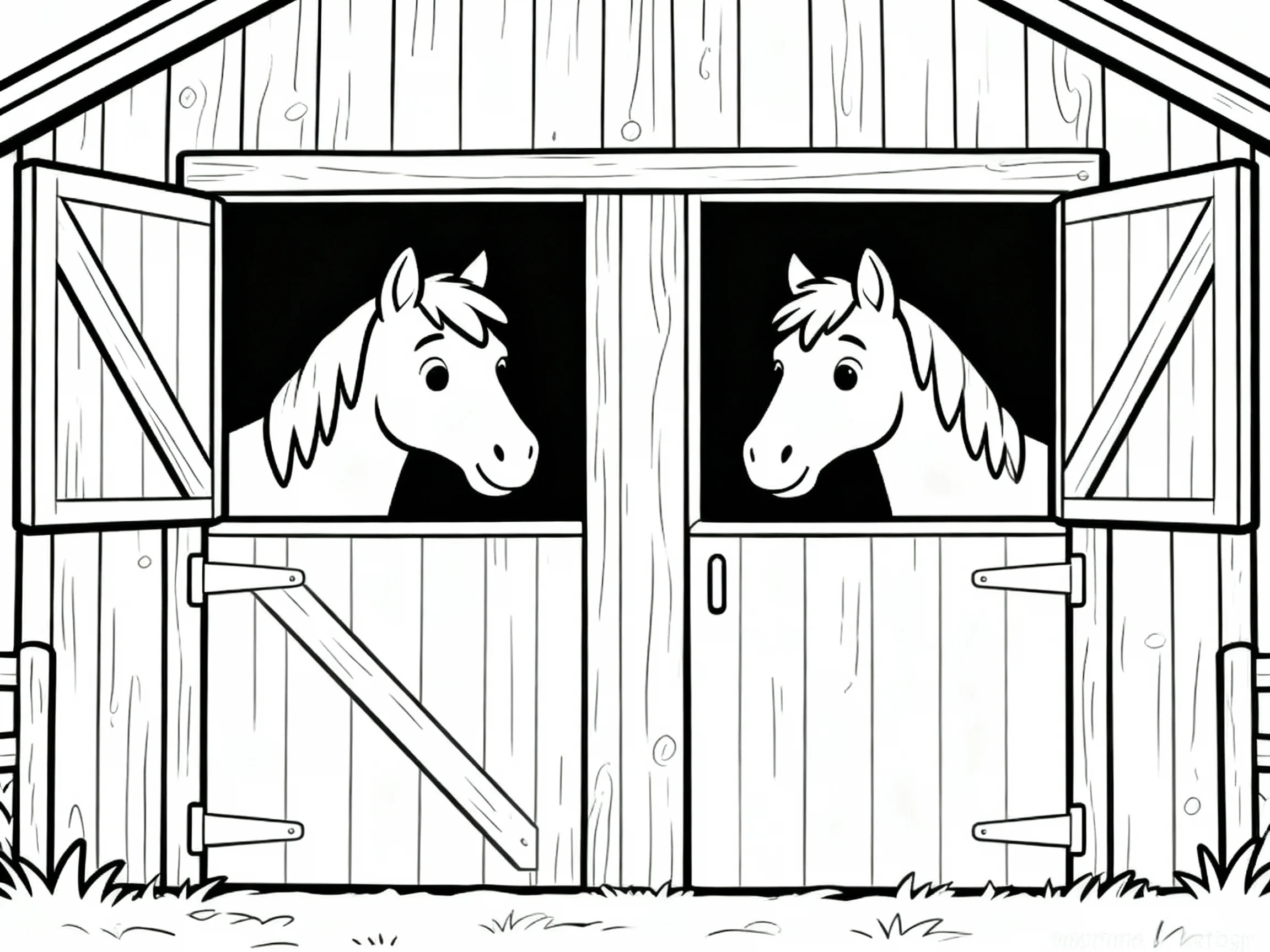 Horses in the Stable