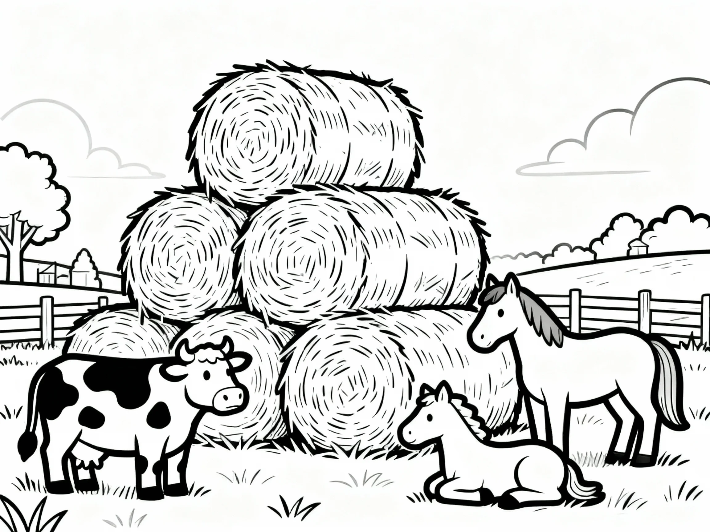 Hay Bale Stack