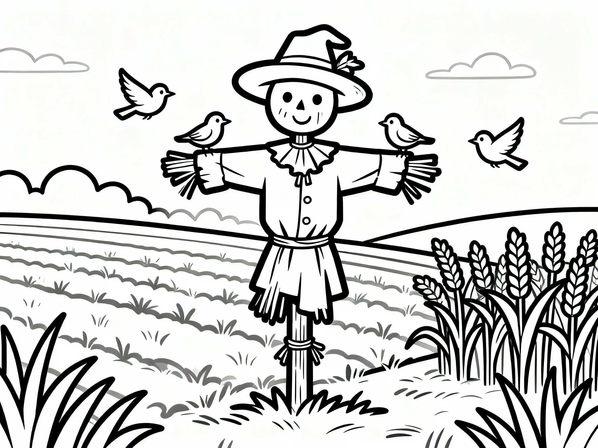 Scarecrow in Garden