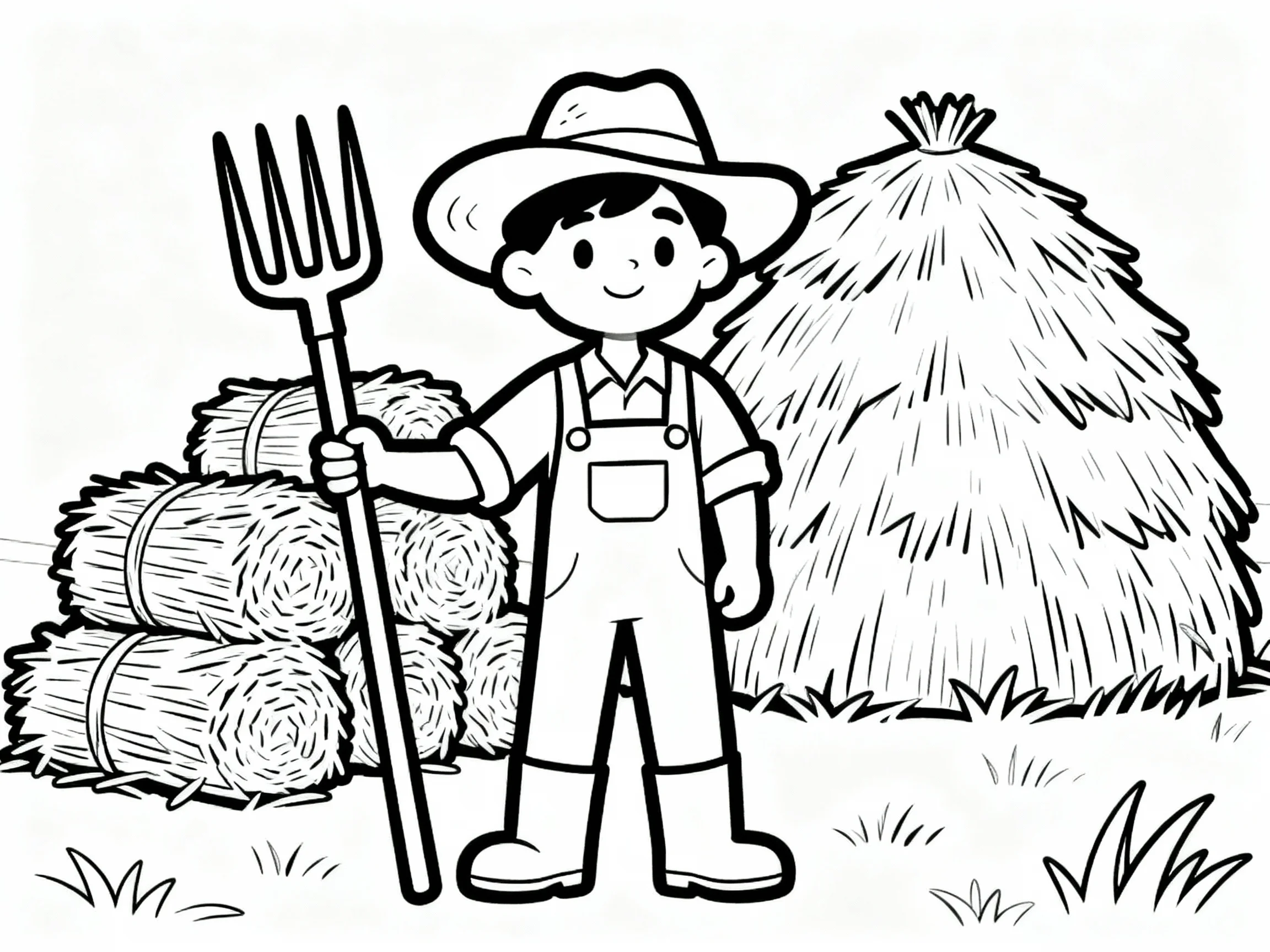 Farmer with Pitchfork