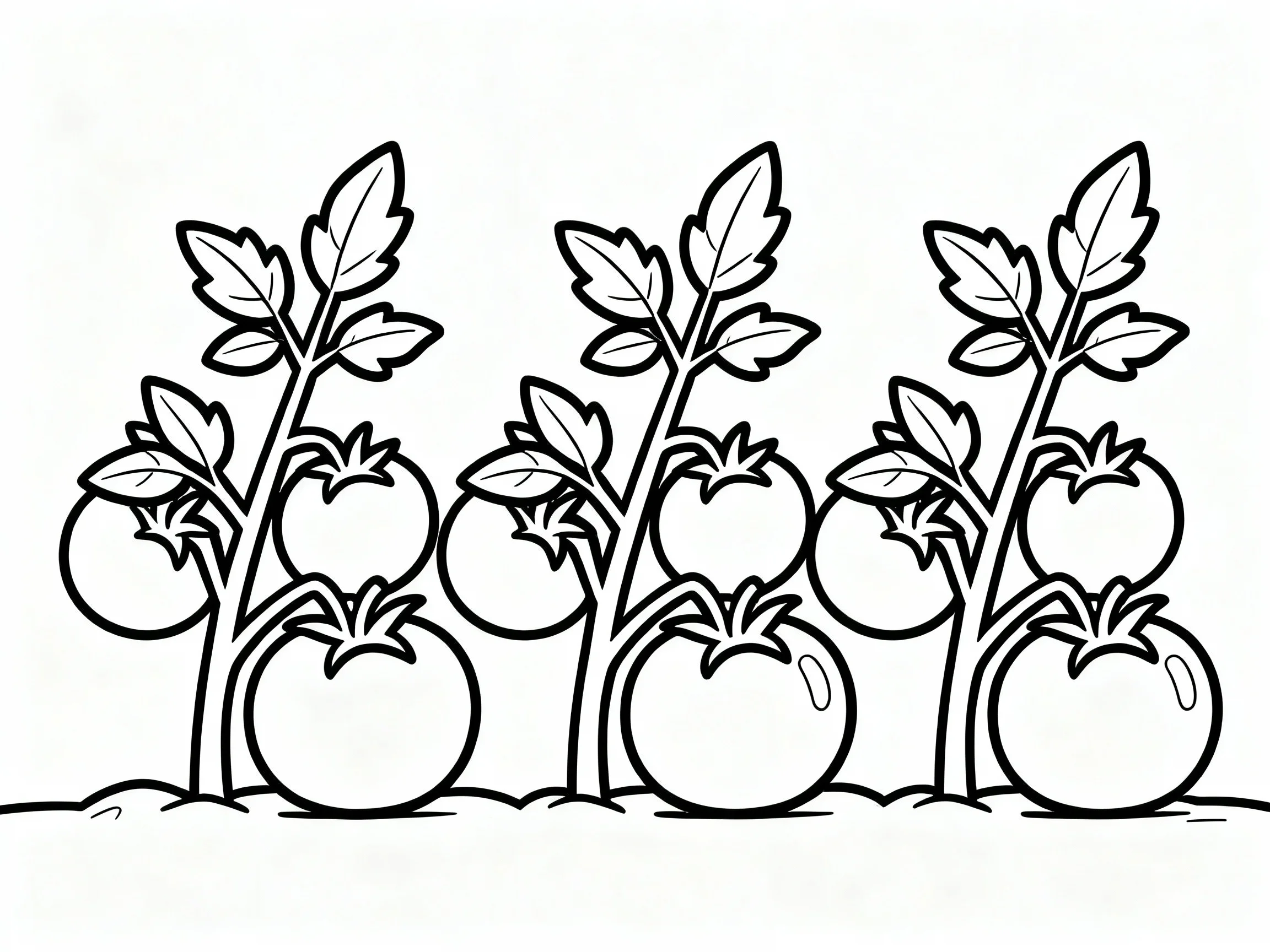 Tomato Plants in Garden