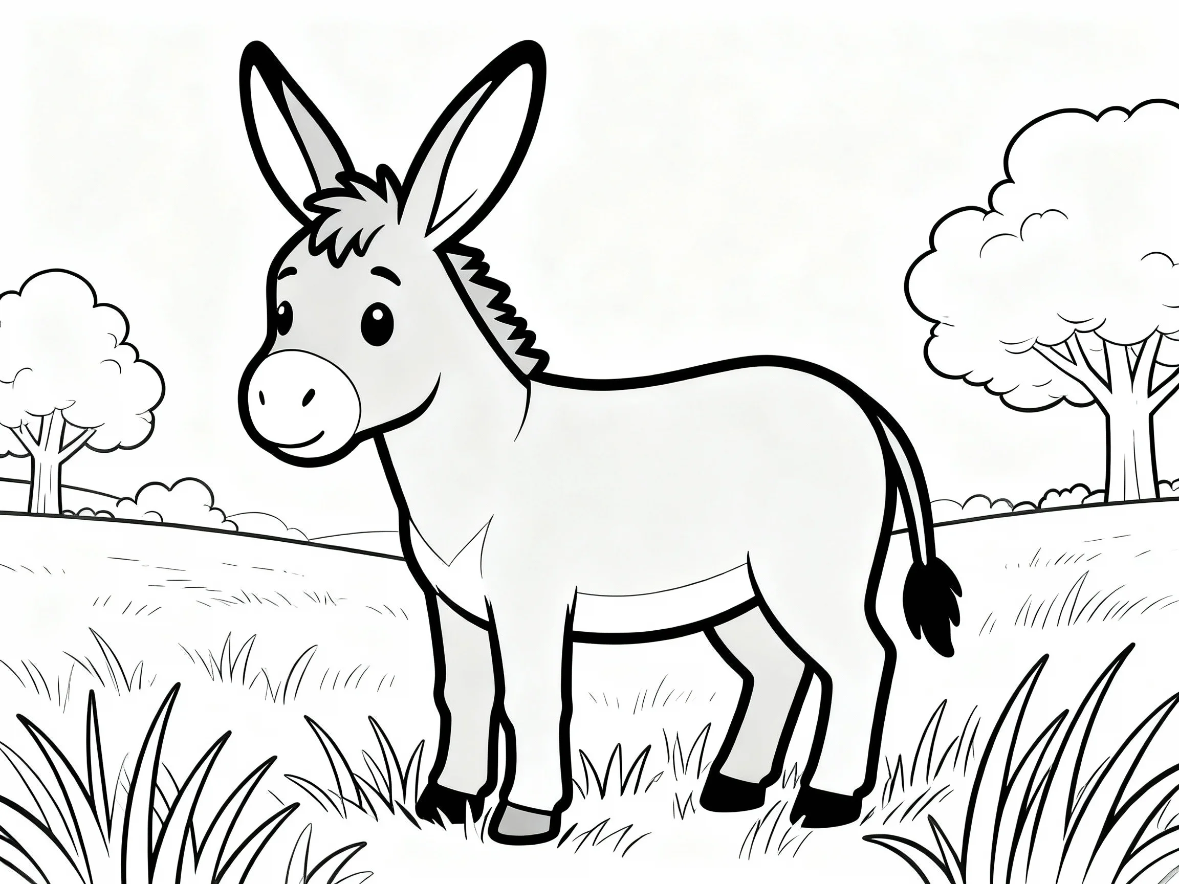 Donkey in the Field
