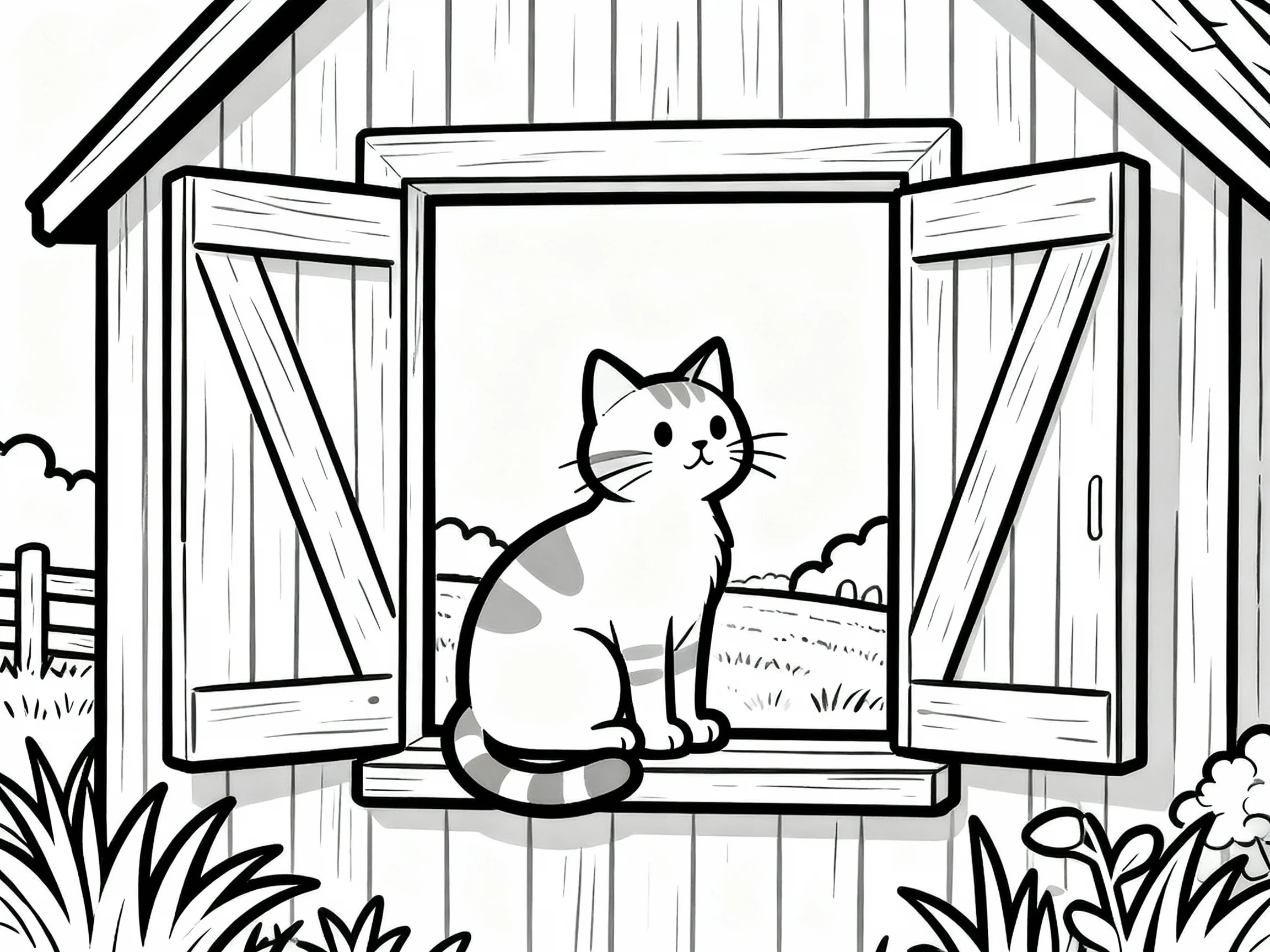 Cat in the Barn