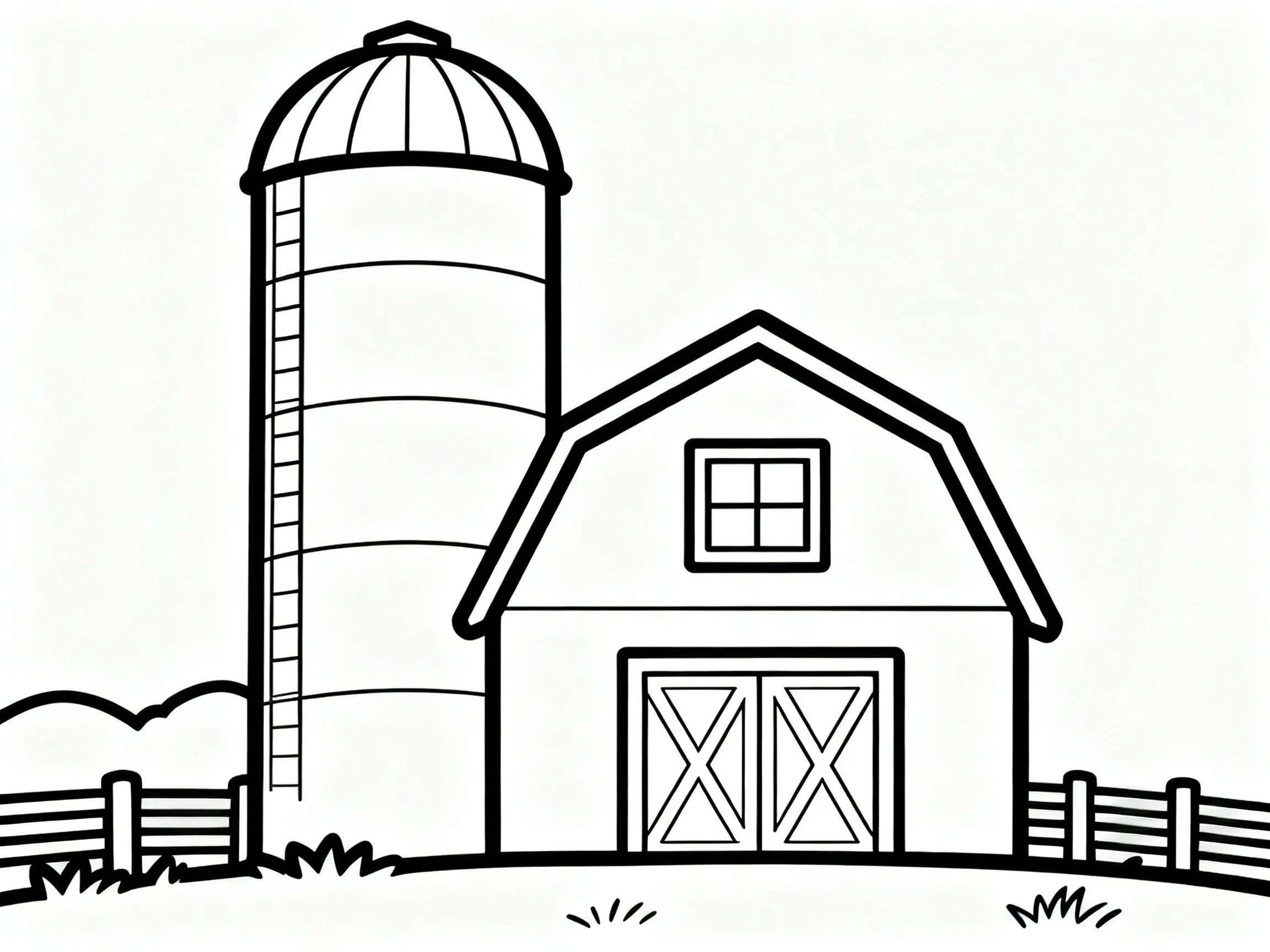 Silo with Barn