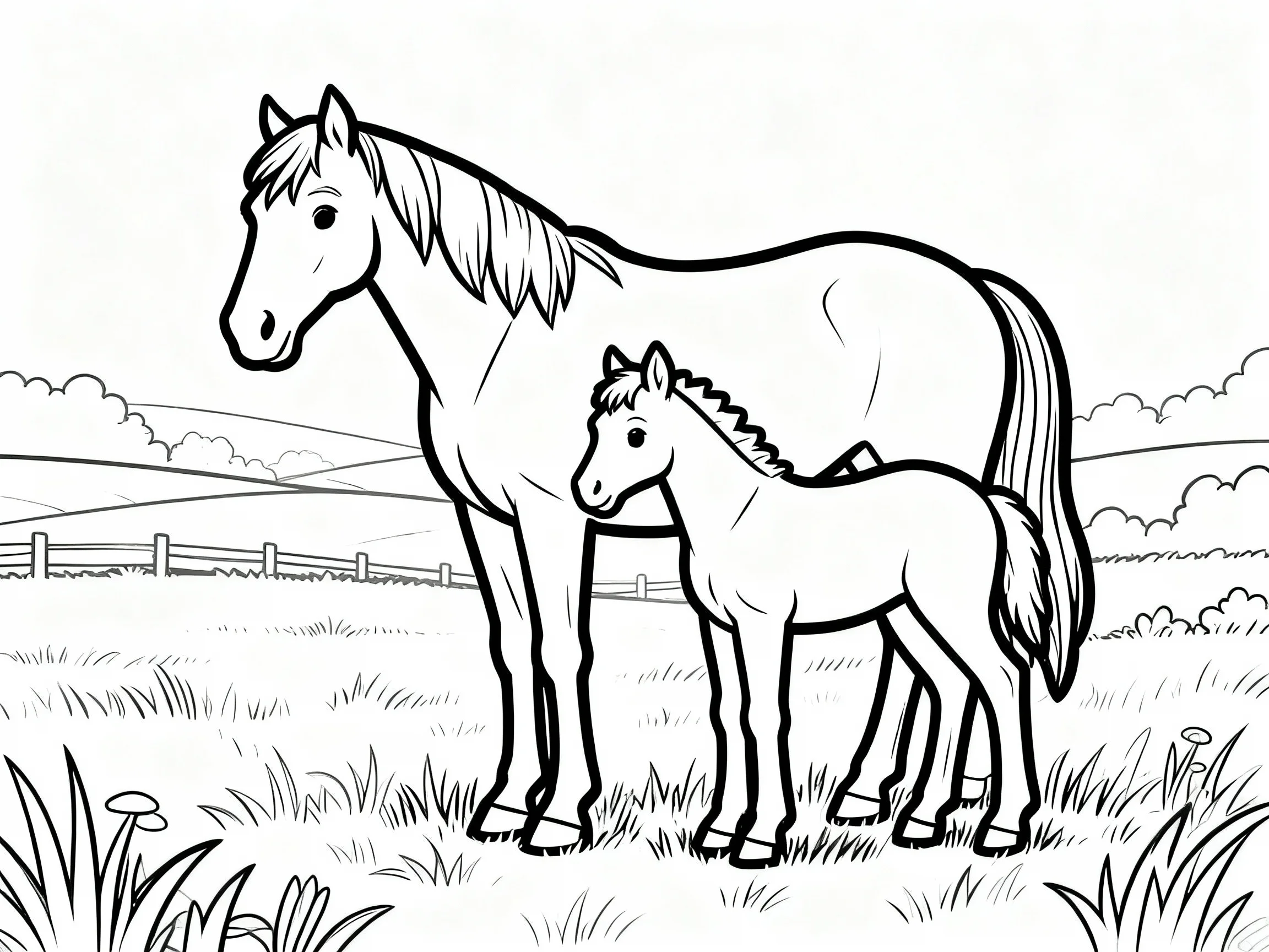Horse and Foal