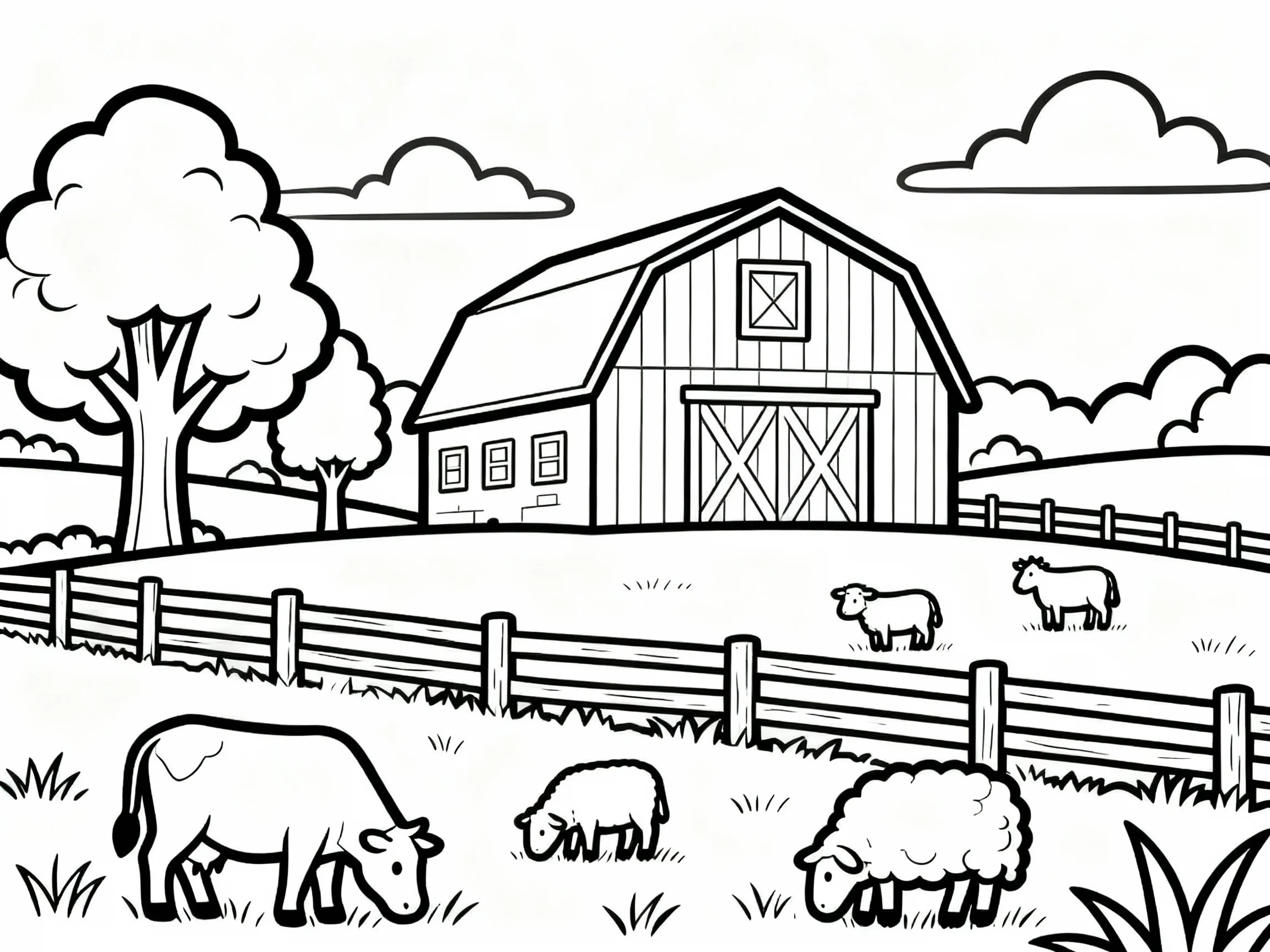 Simple Farm Scene
