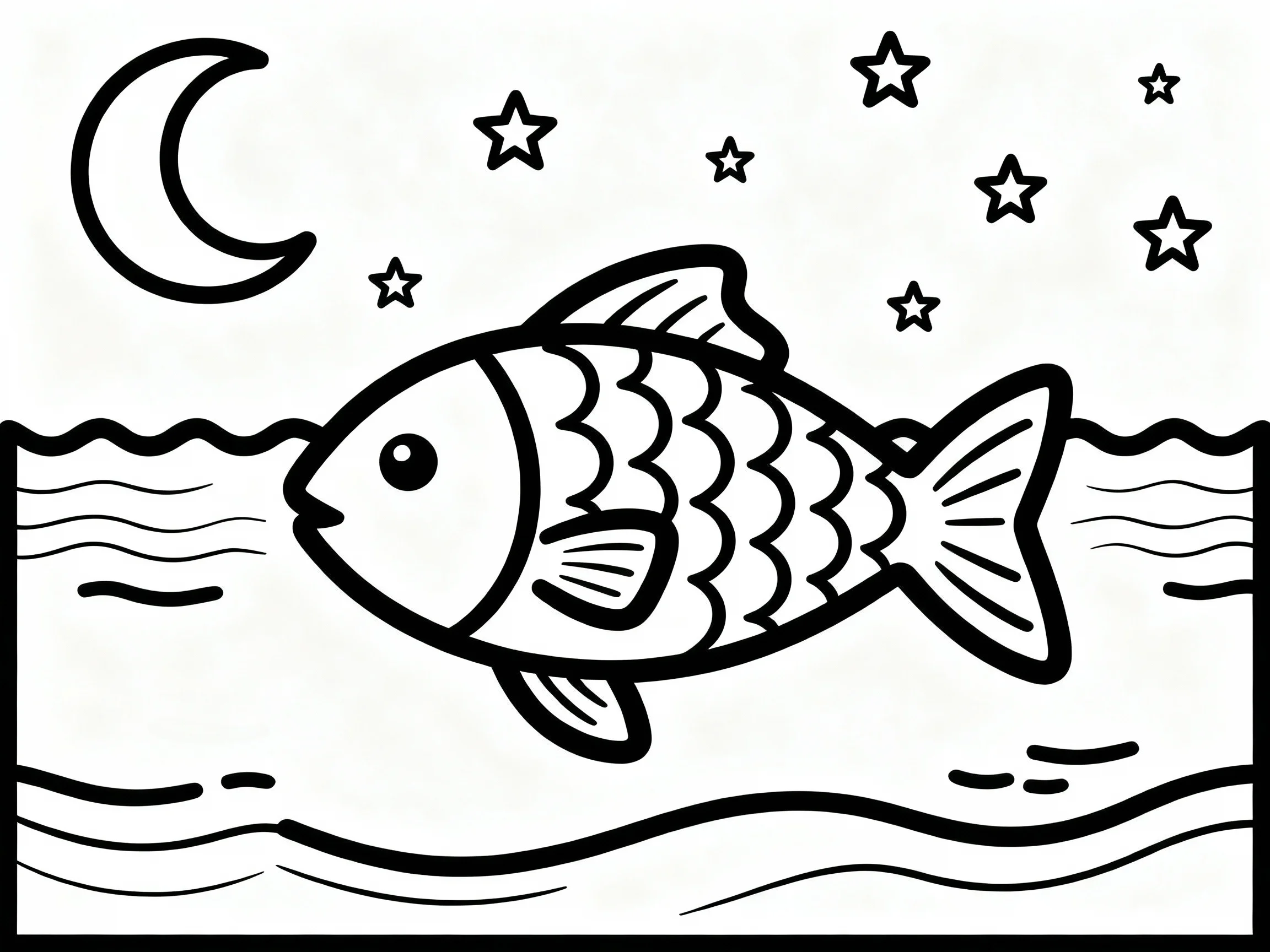 Fish Under Moon