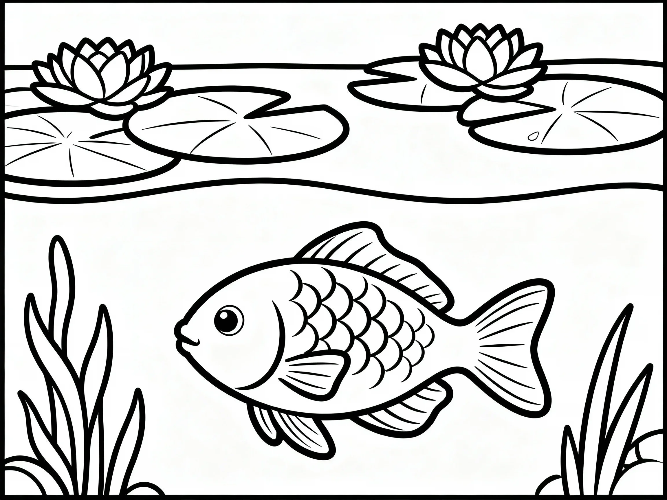 Fish with Lily Pads