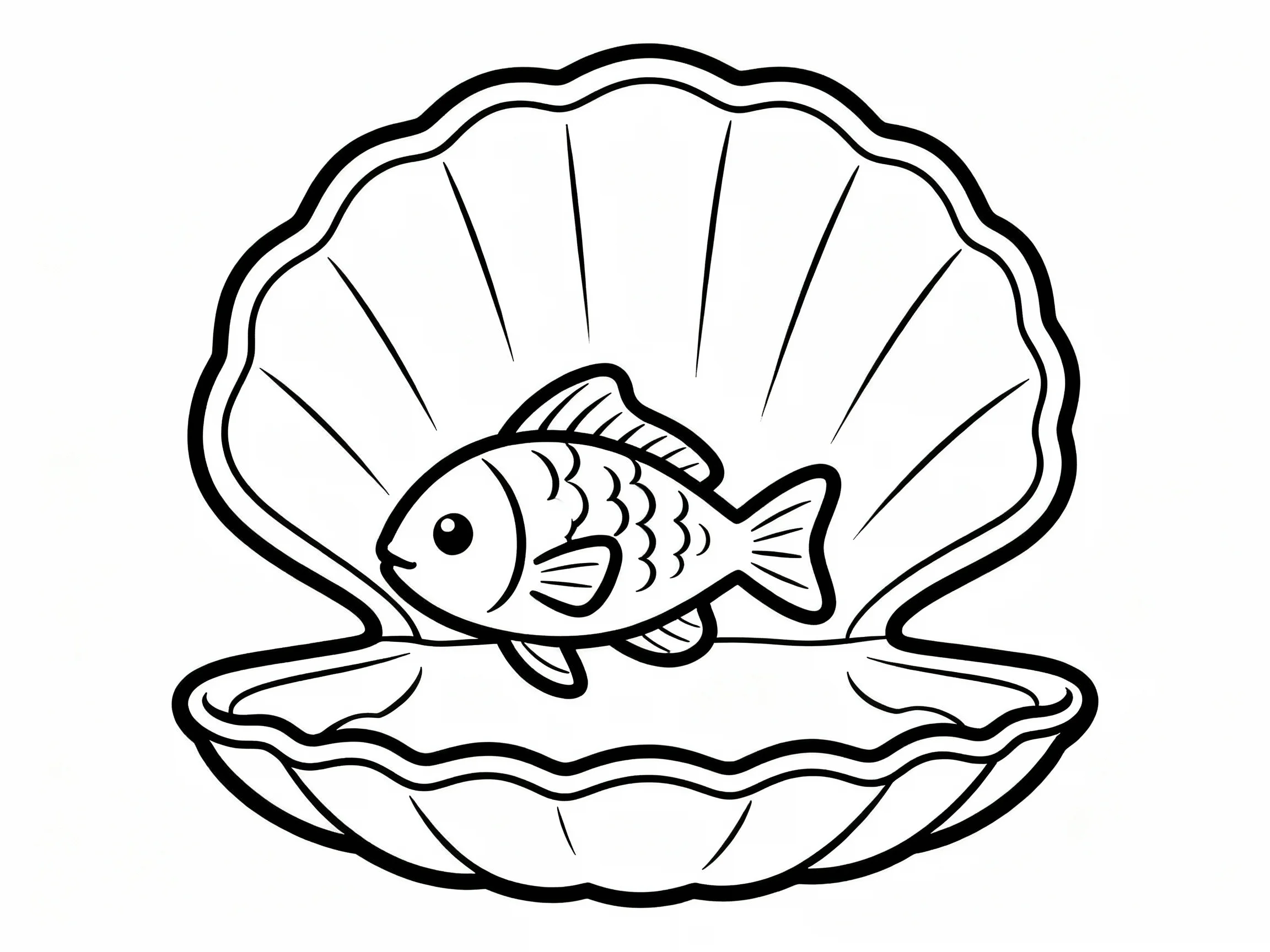 Fish in Seashell Home