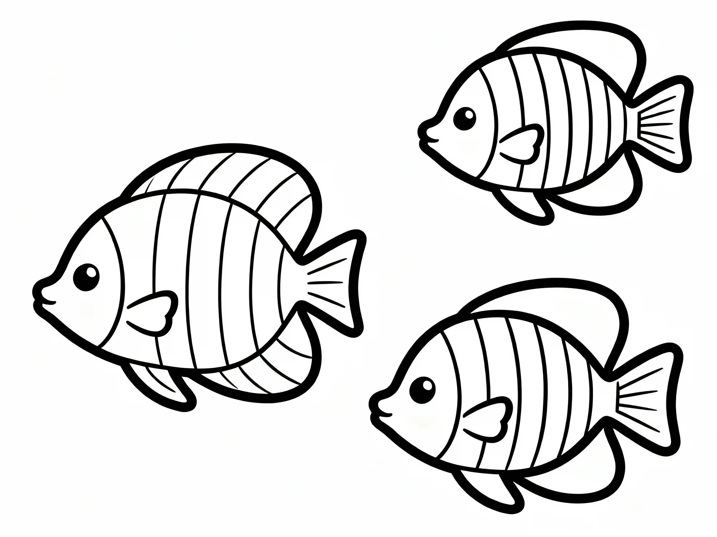 Striped Fish Trio