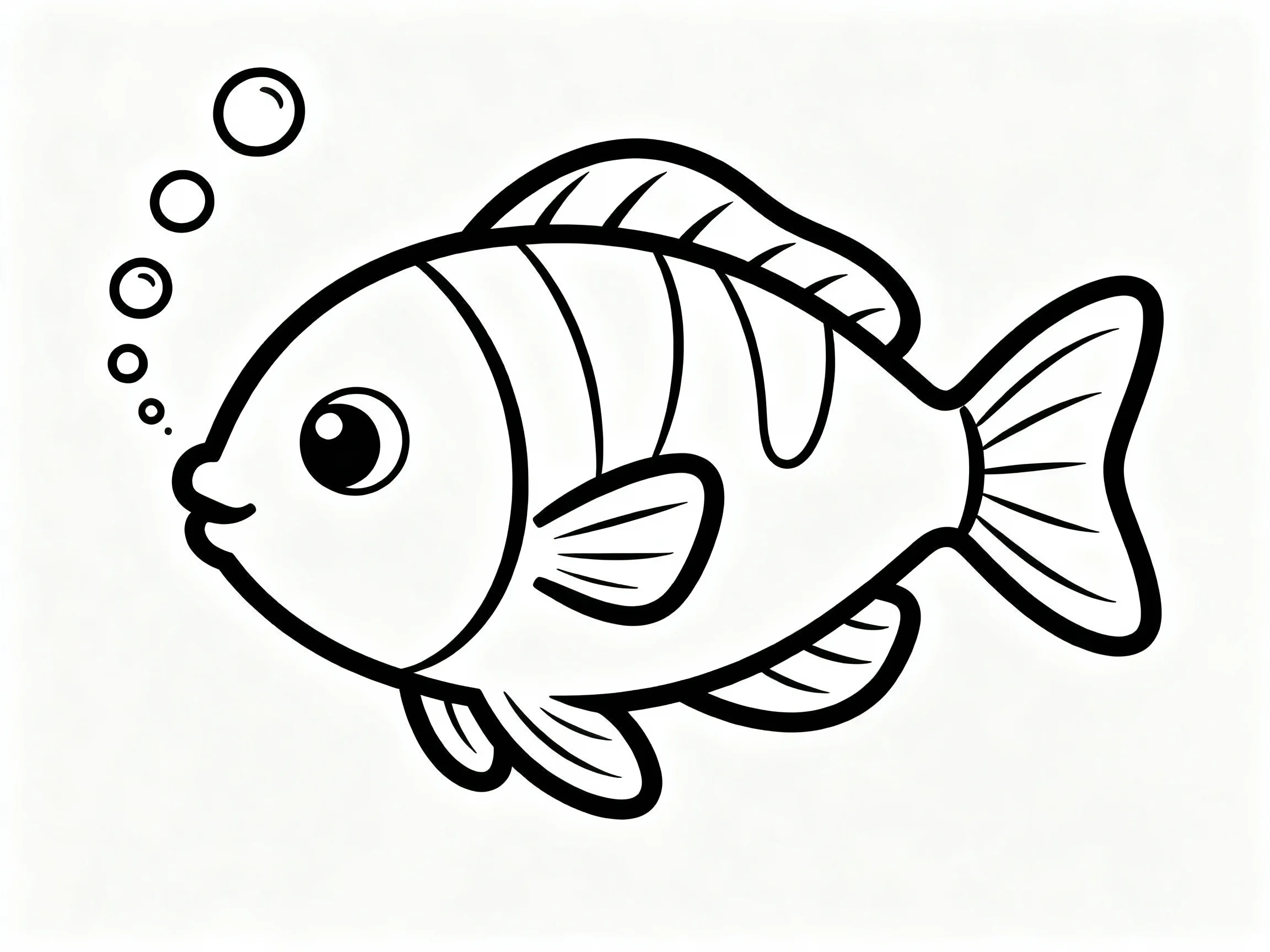 Fish with Bubbles Trail