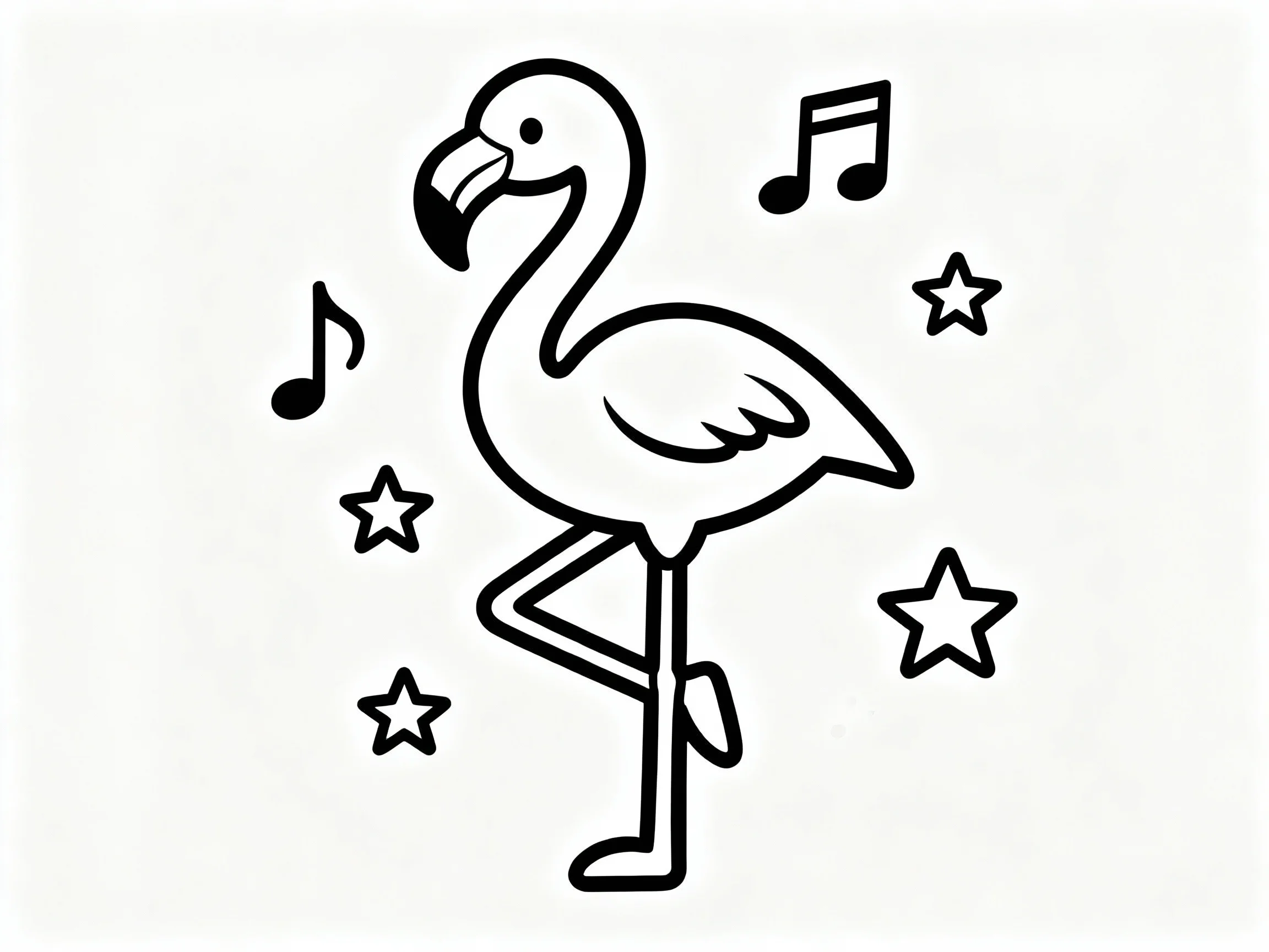 Happy Flamingo Dancing