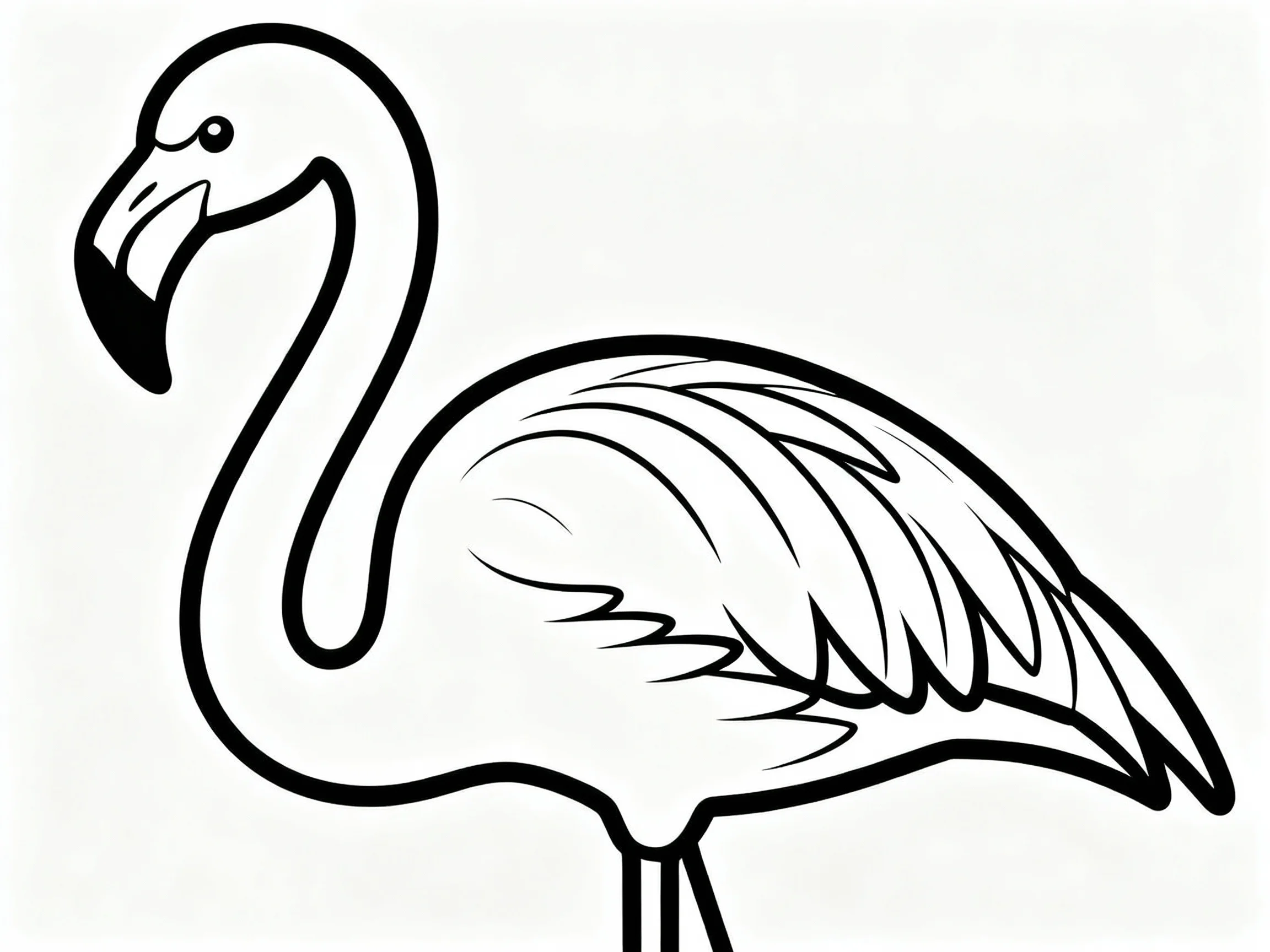 Flamingo with Feather Detail