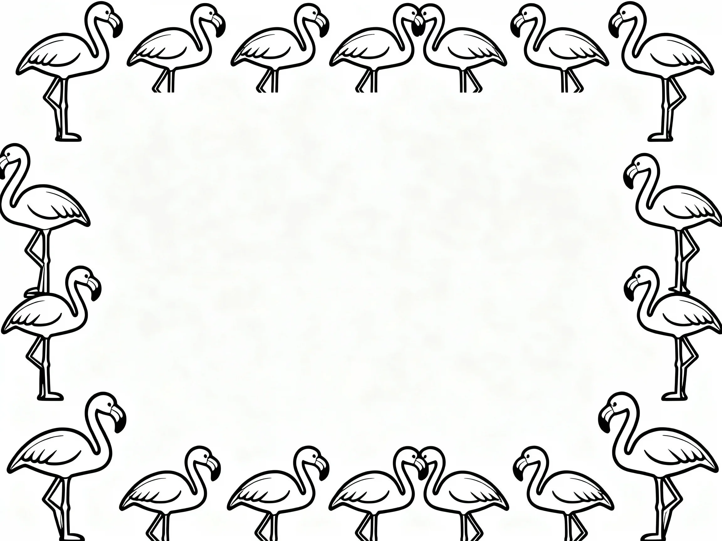 Flamingo Border Frame