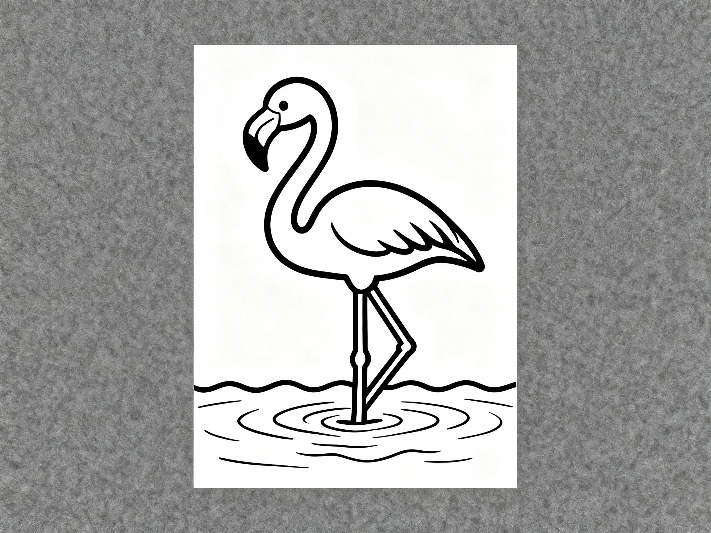 Flamingo with Simple Waves