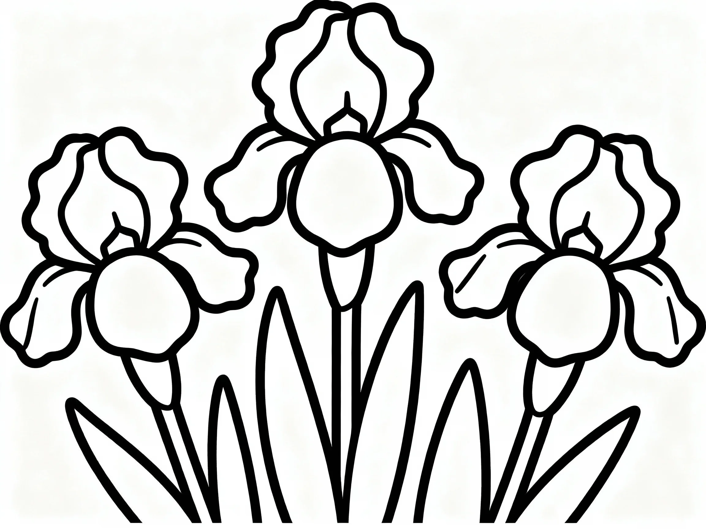Flower coloring page preview