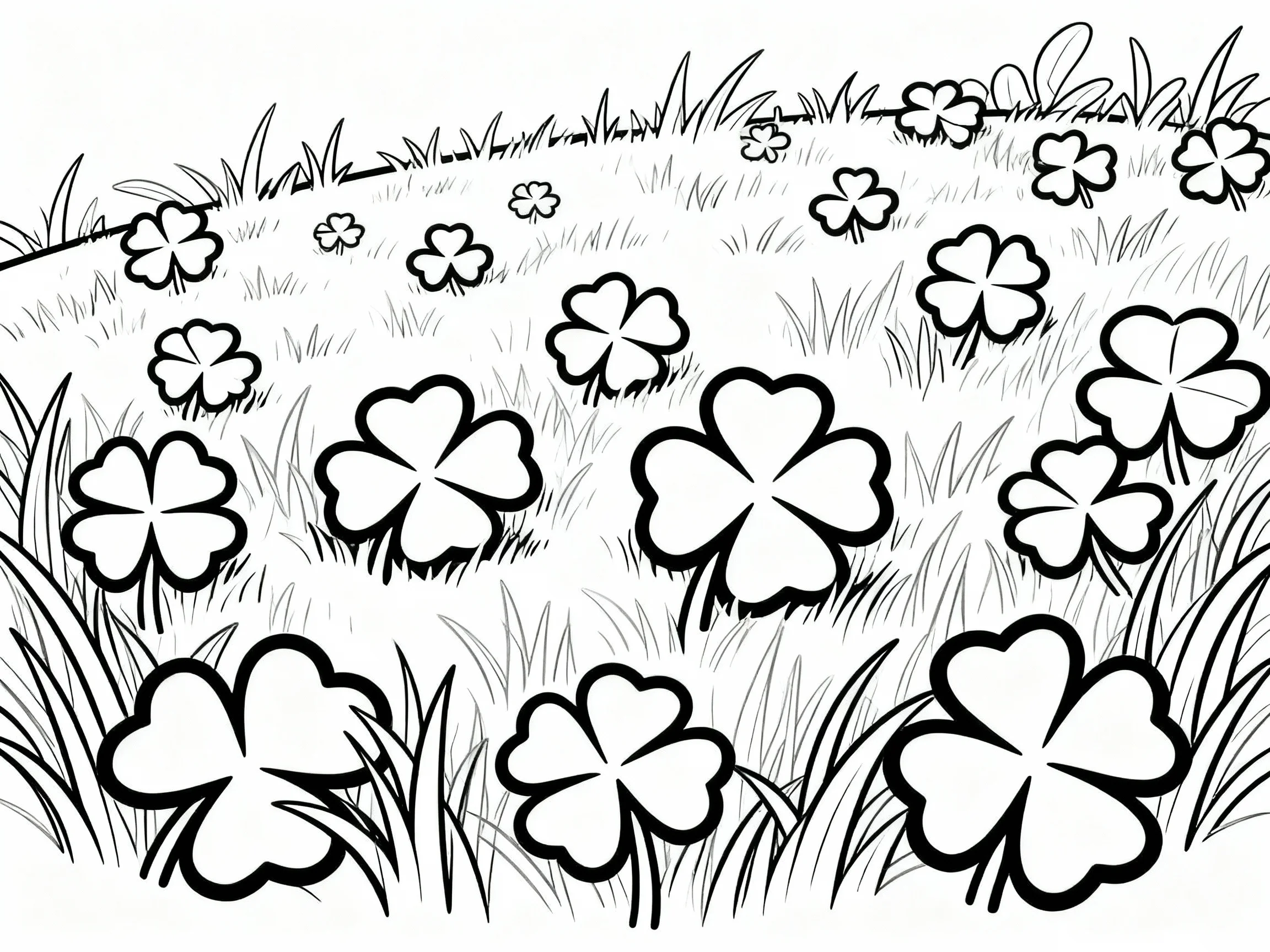 Clover and Flowers