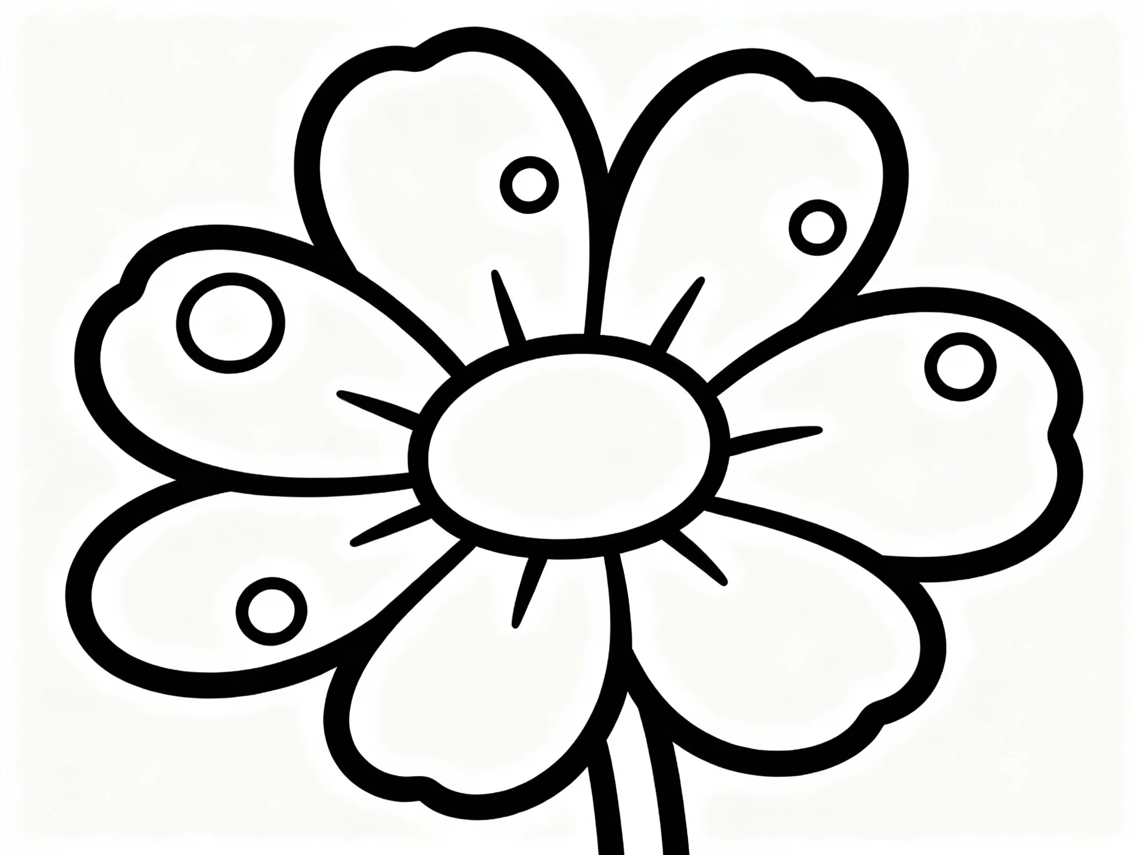 Flower with Dewdrops