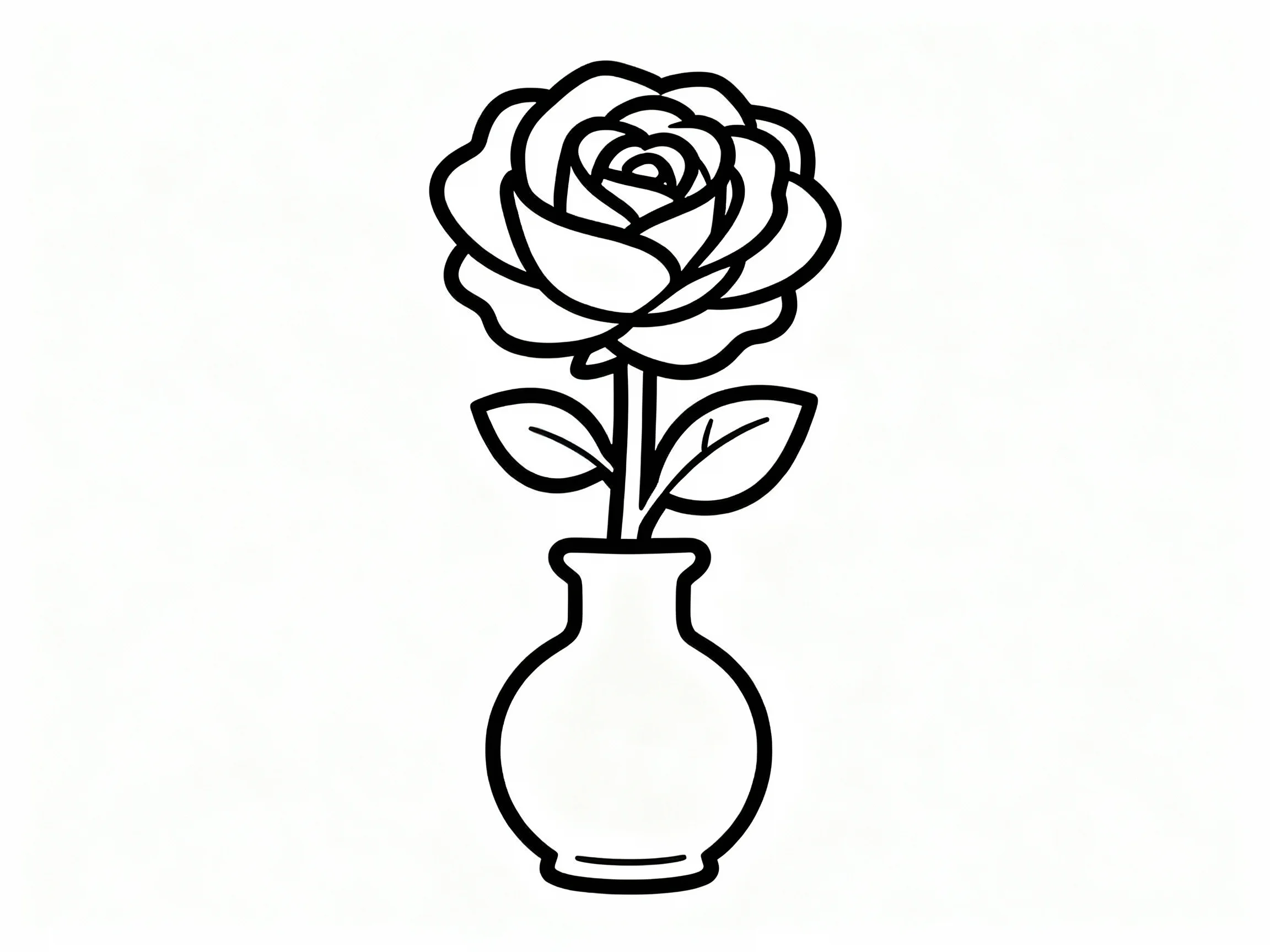 Rose in a Vase