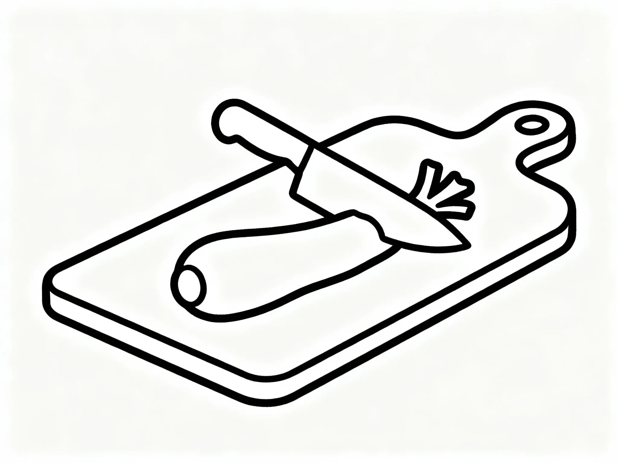 Knife and Cutting Board