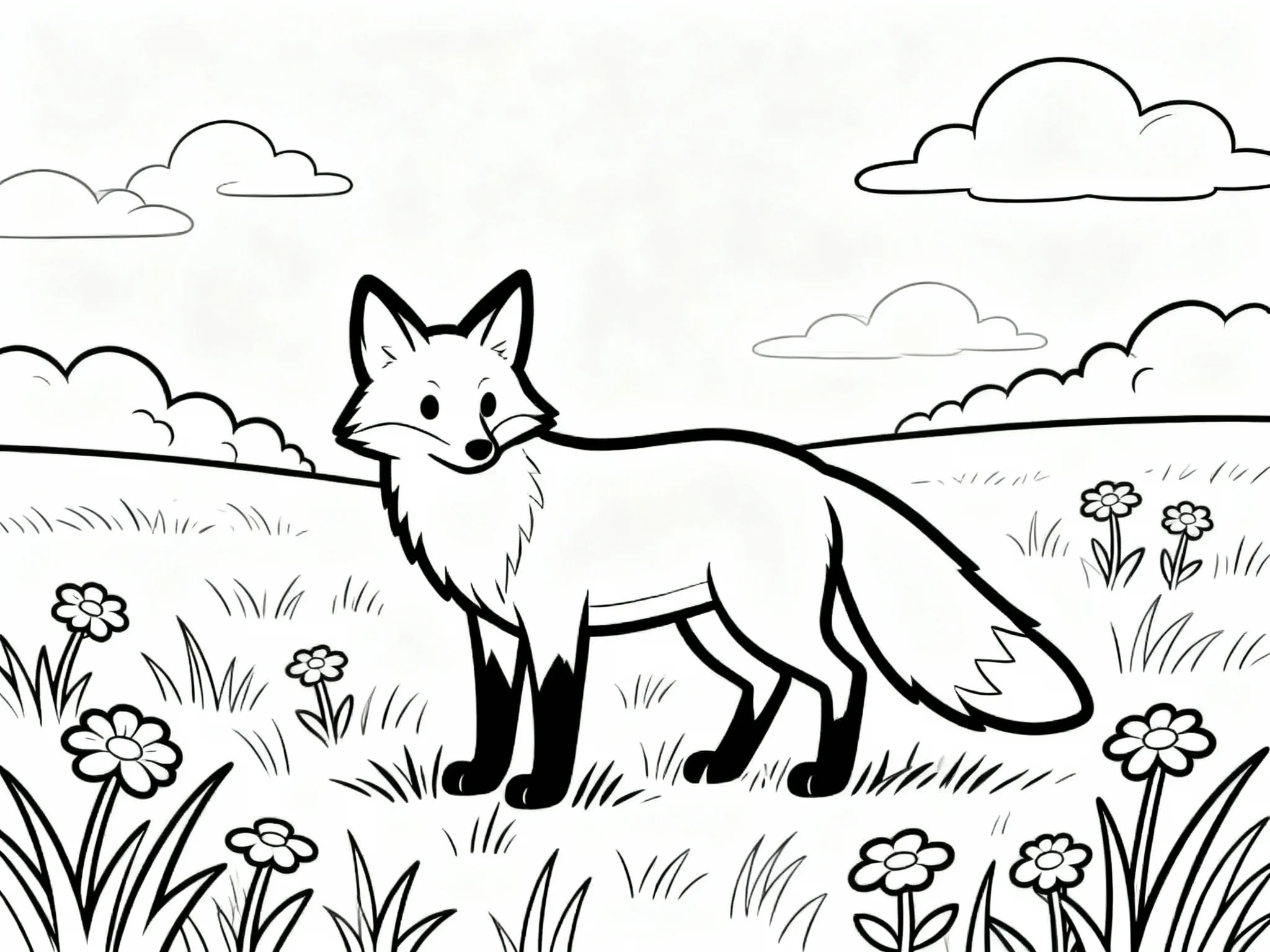 Fox in a Meadow