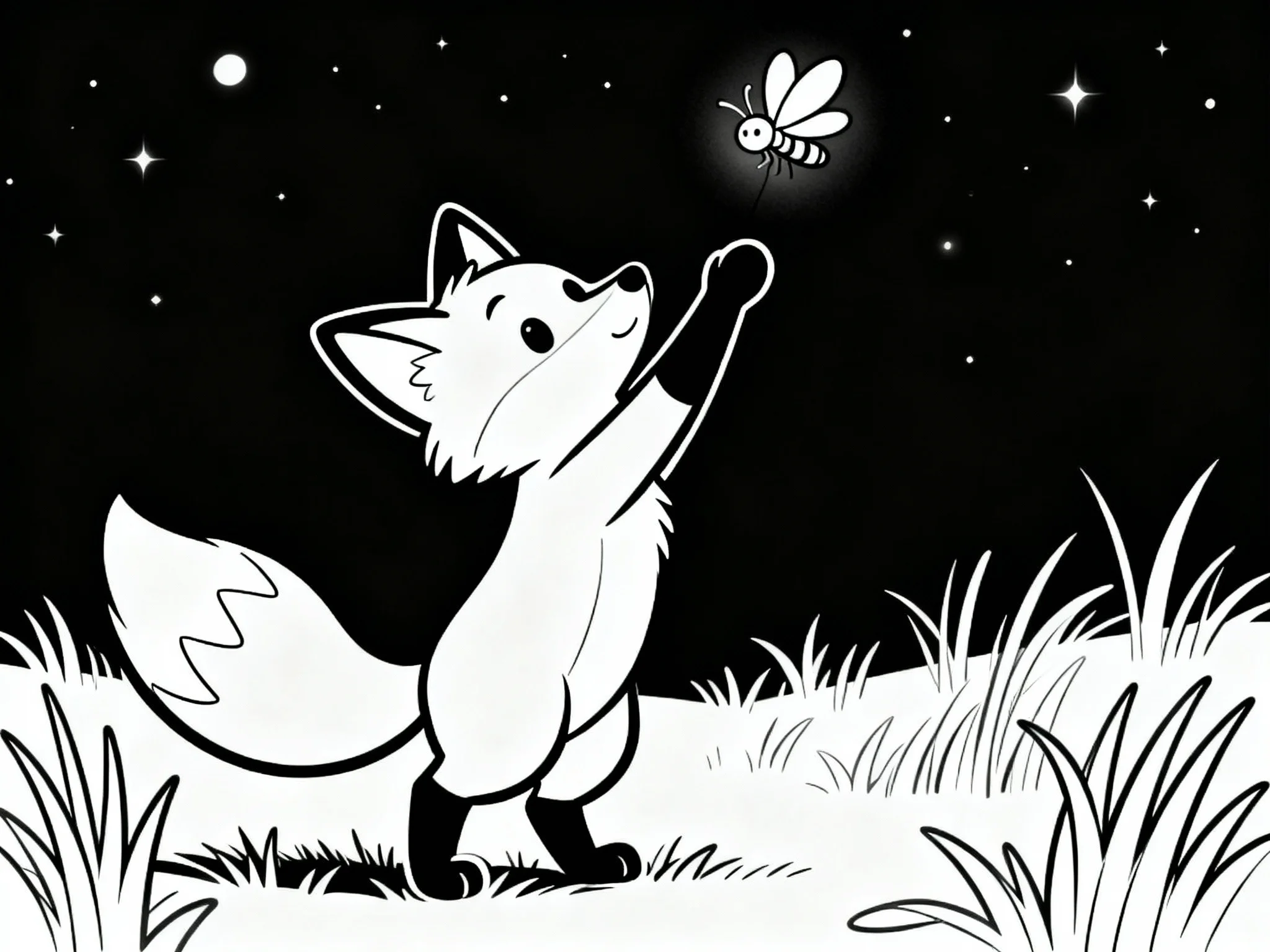 Fox Chasing Firefly