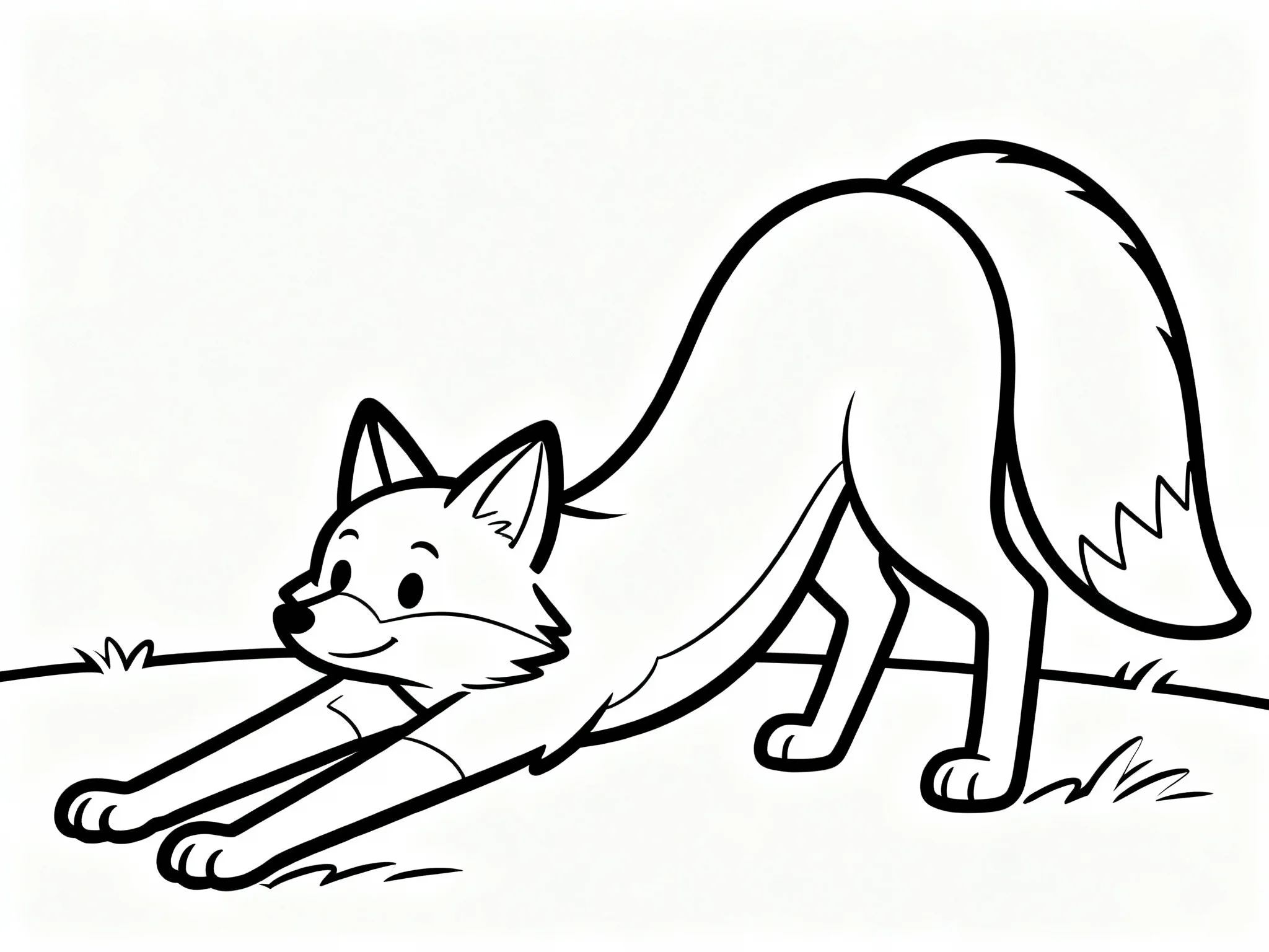 Fox Stretching