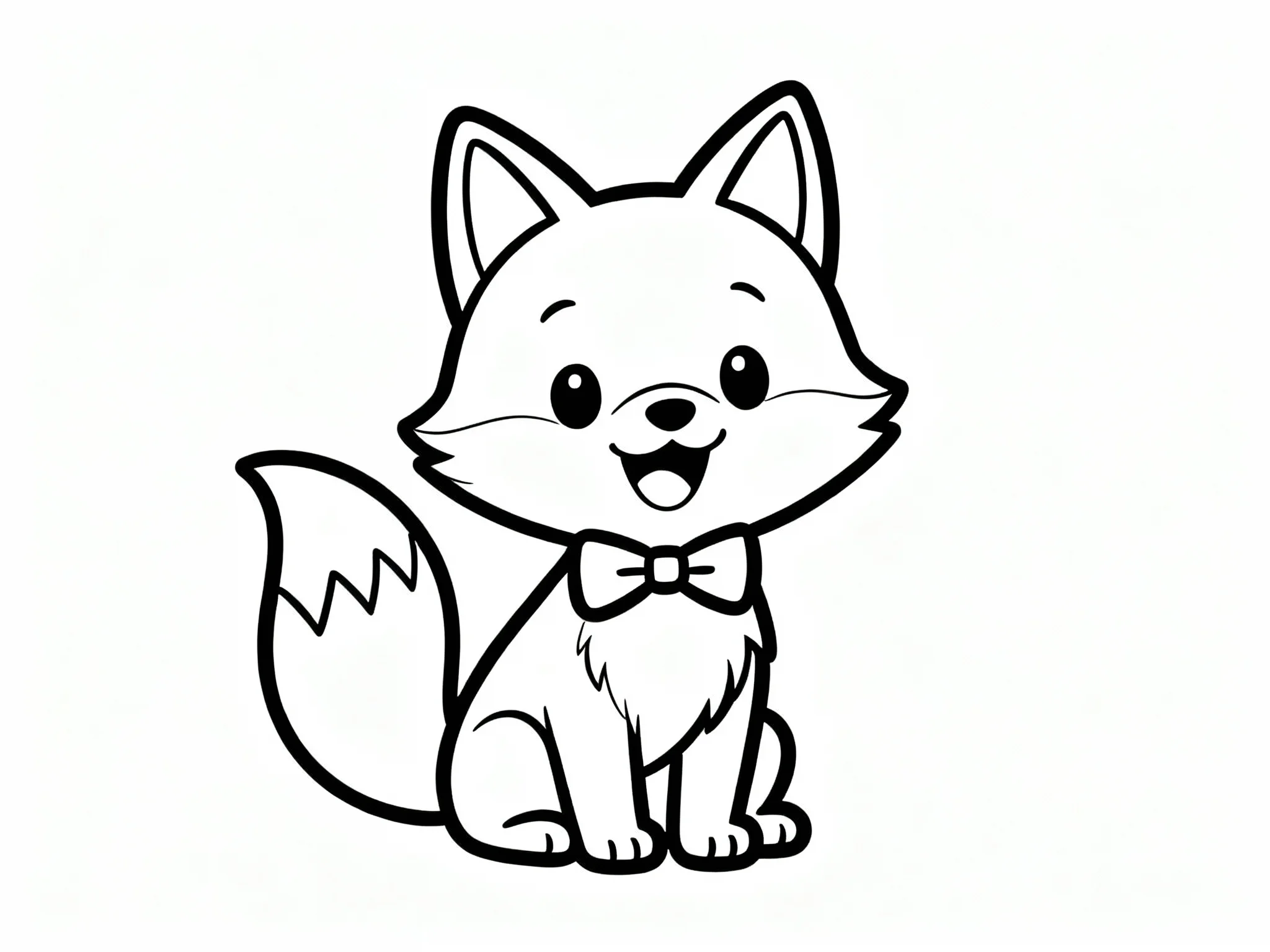 Fox Wearing Bow Tie