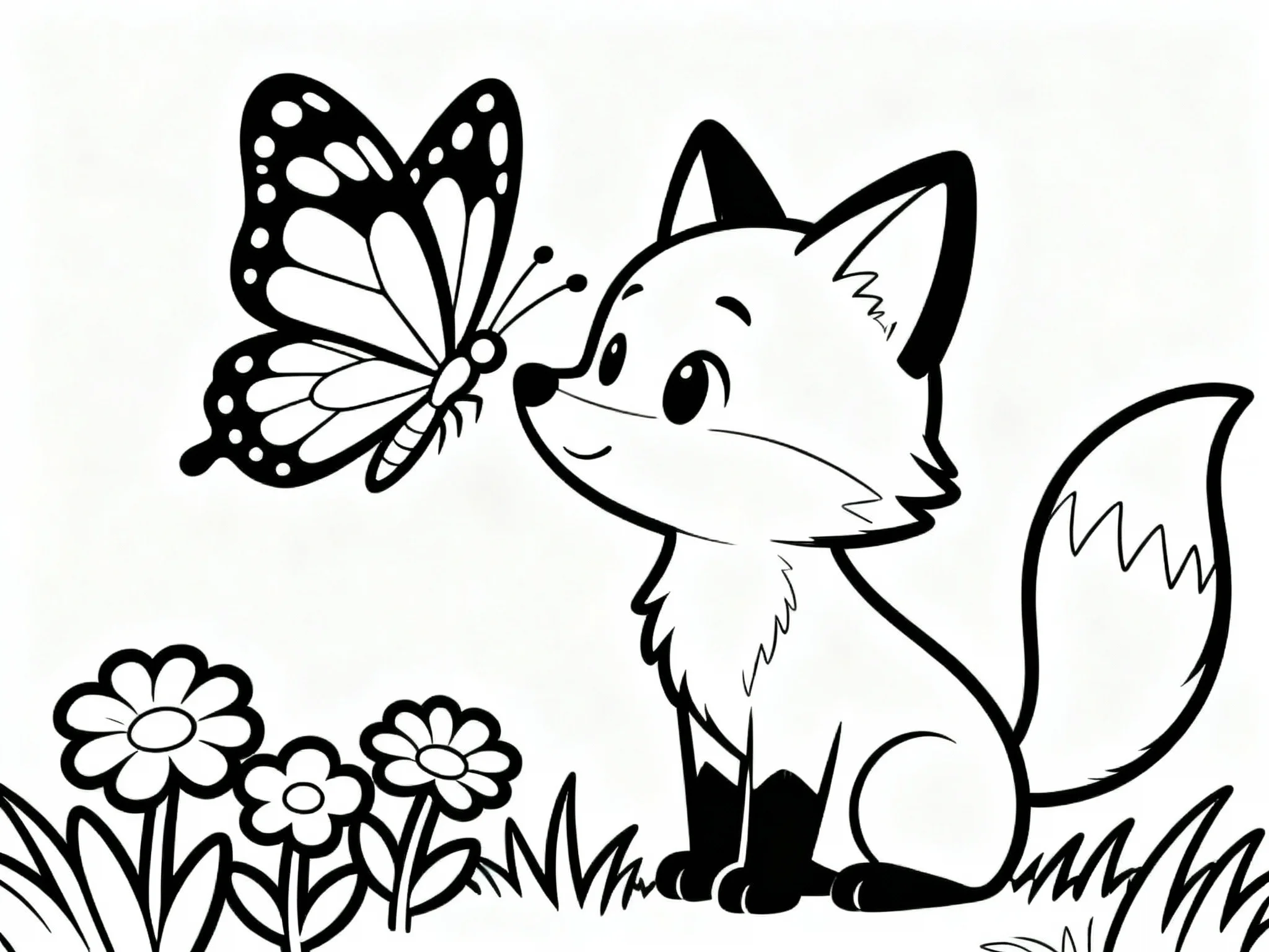 Fox and Butterfly