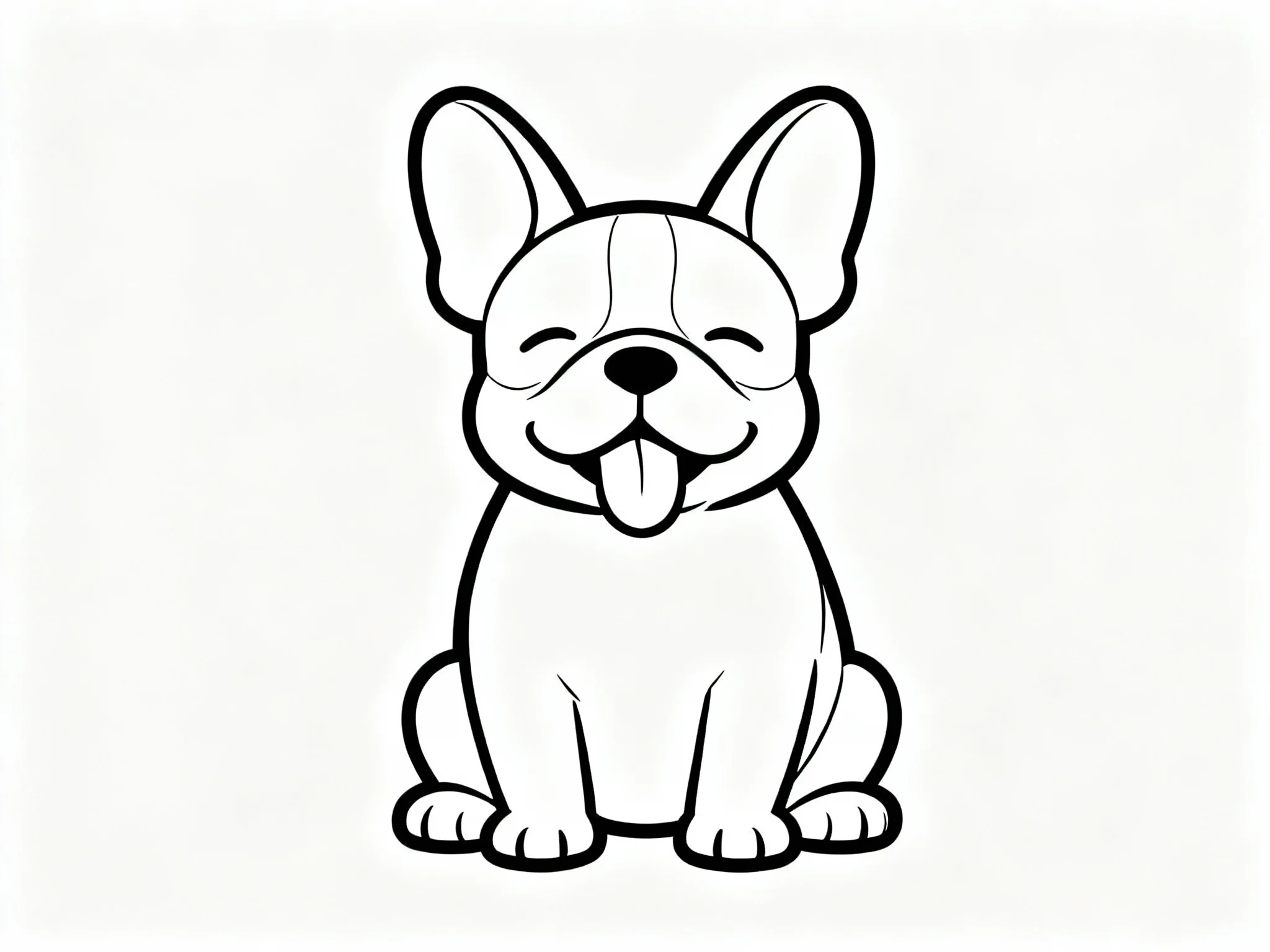 Sitting French Bulldog