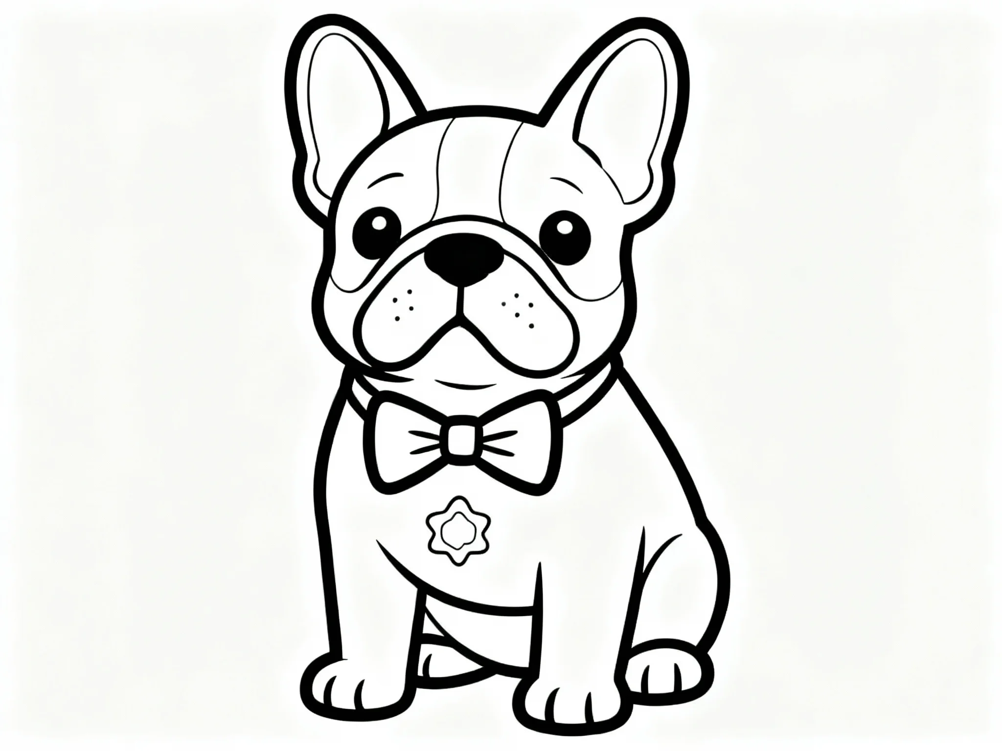 Bulldog Wearing Bowtie