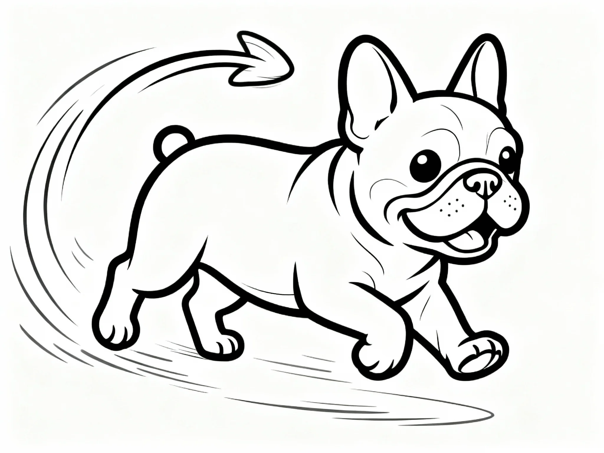 Bulldog Chasing Tail