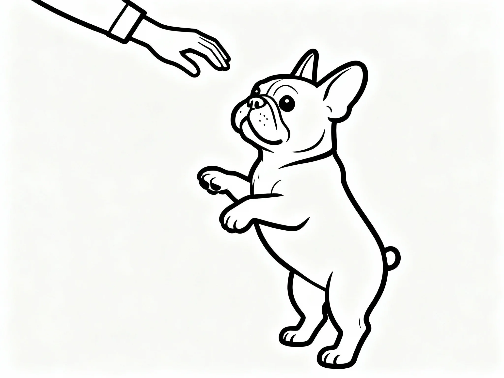 Bulldog Doing Tricks