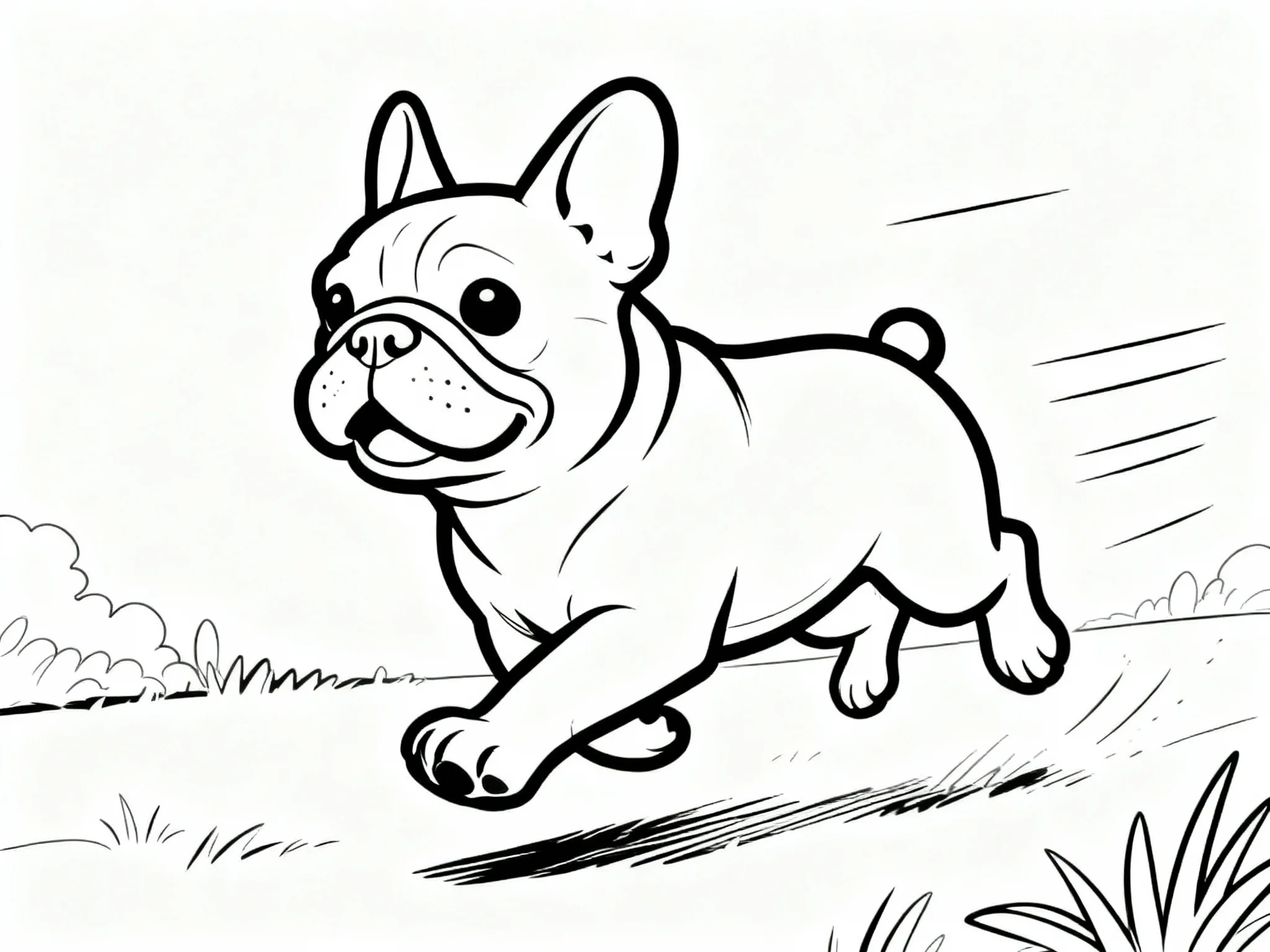Bulldog Running