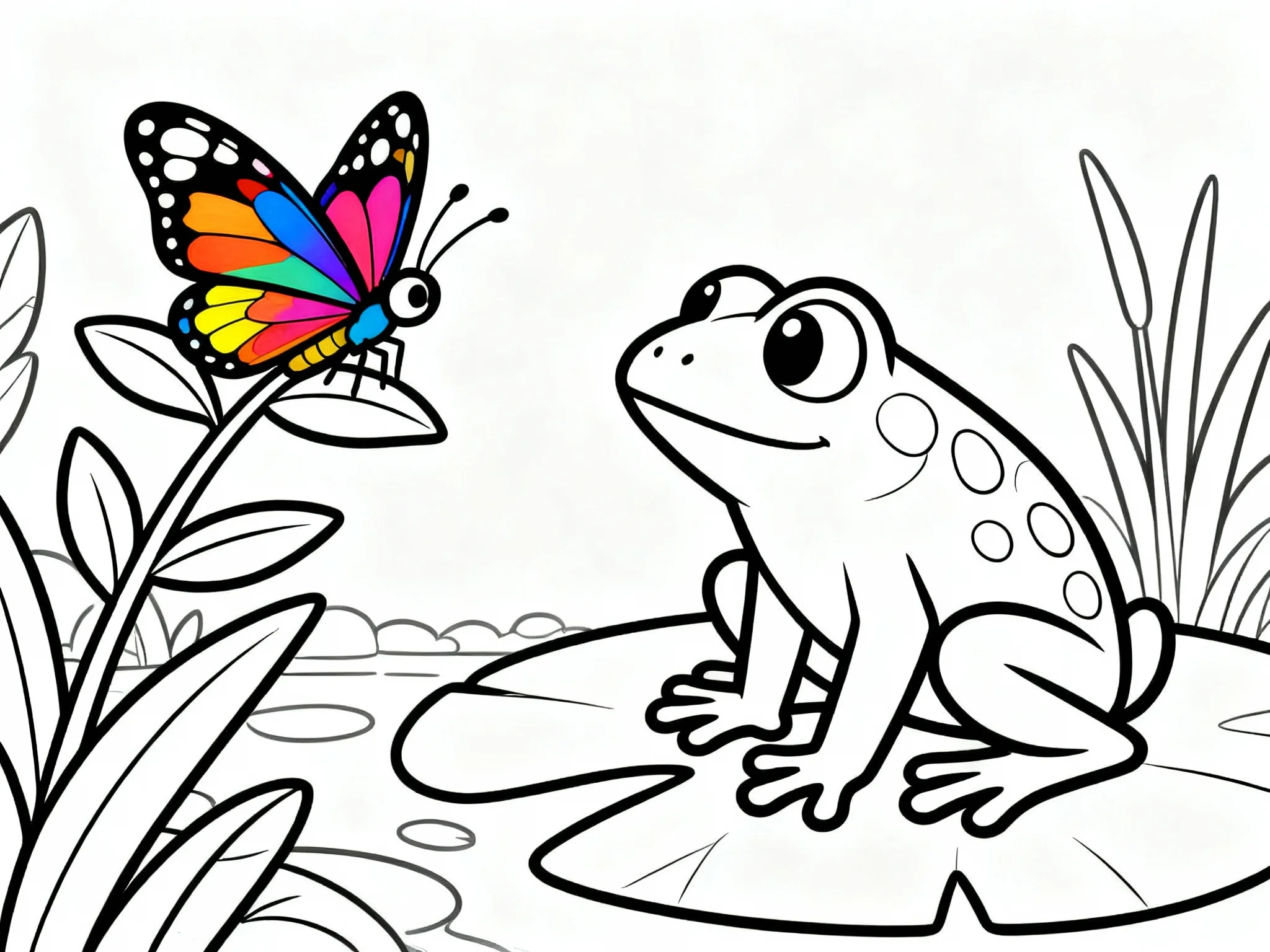 Frog and Butterfly