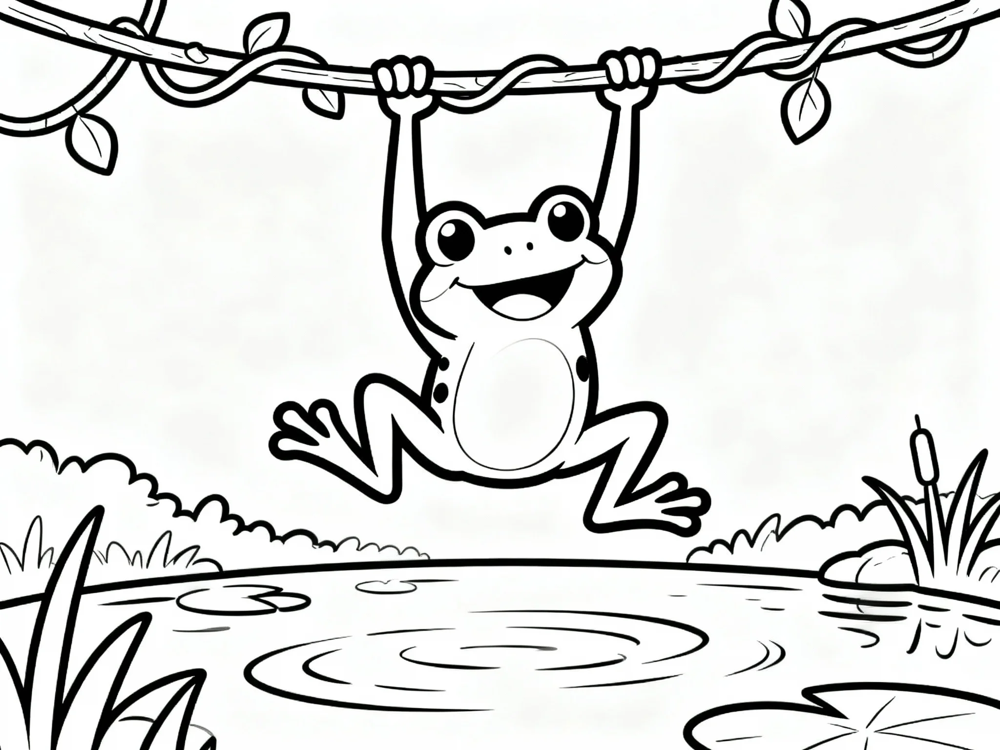 Frog on a Swing