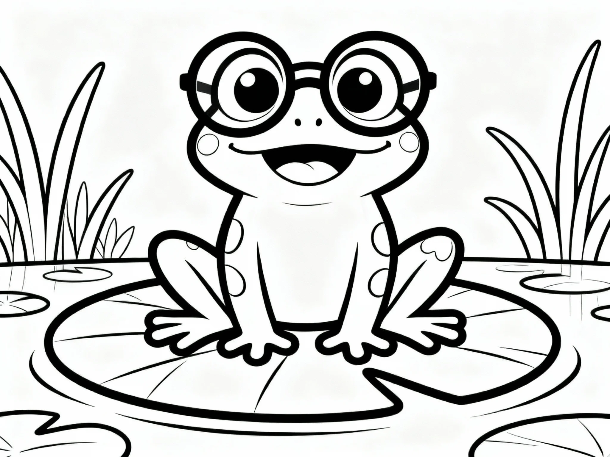 Frog Wearing Glasses