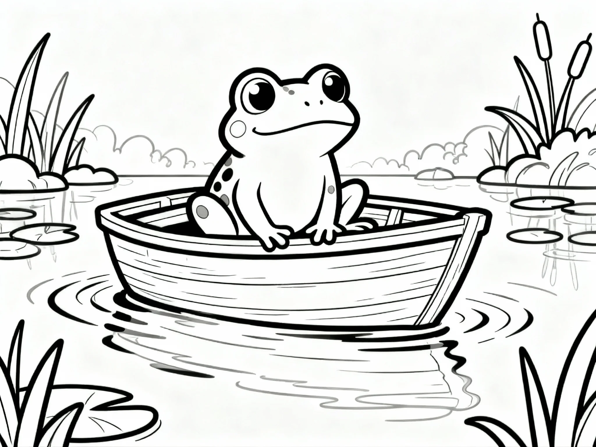 Frog on a Boat