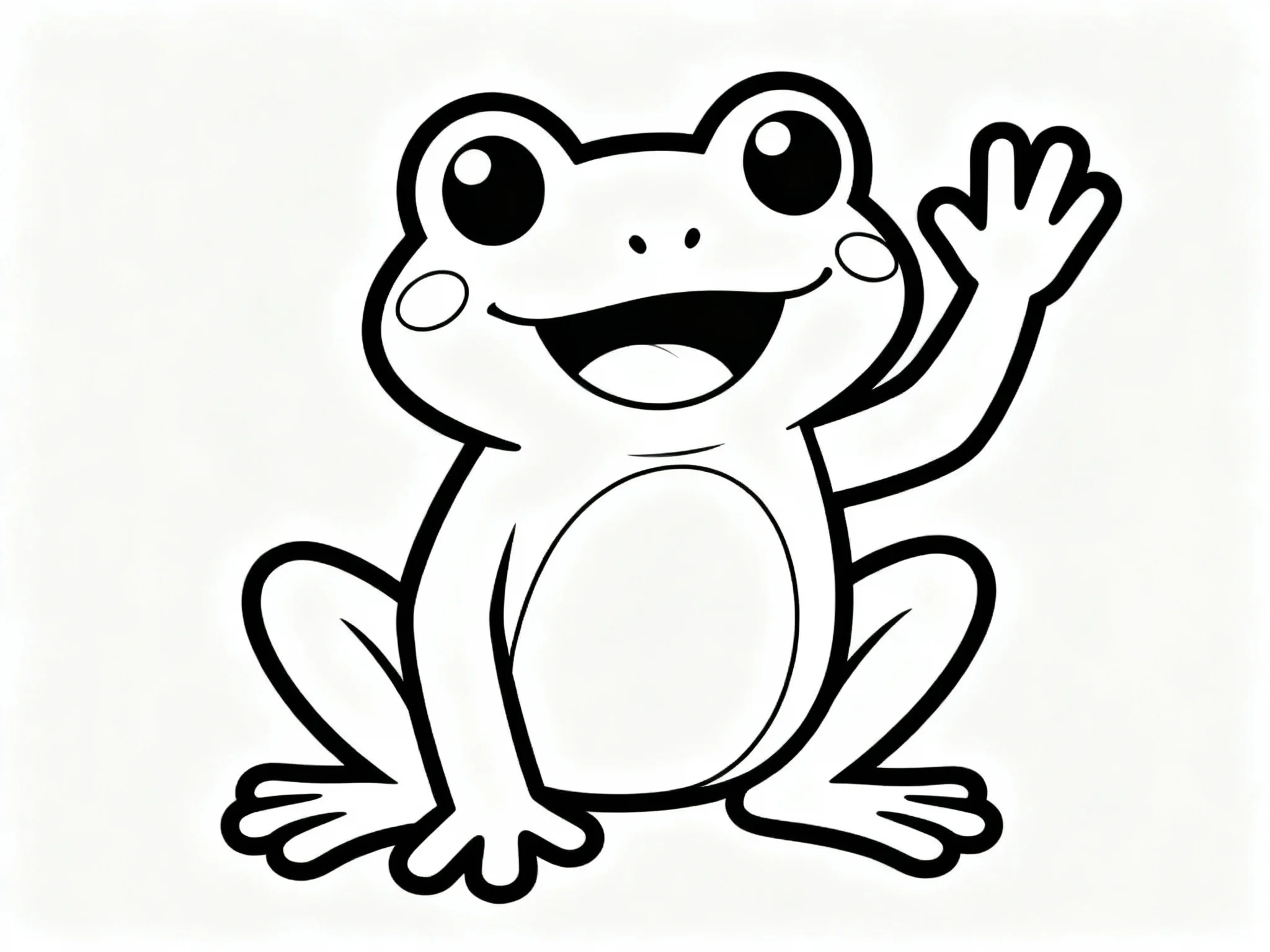 Frog Saying Hello