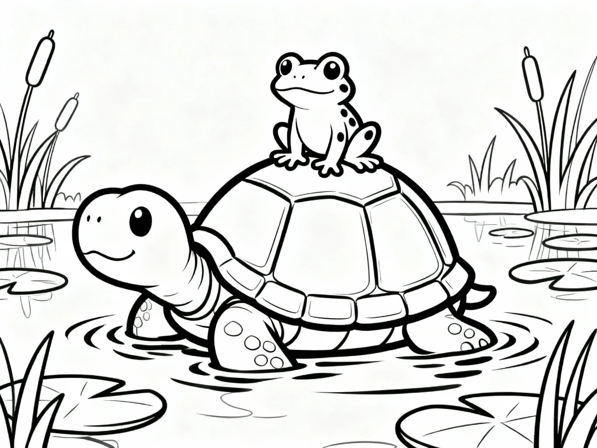 Frog on a Turtle