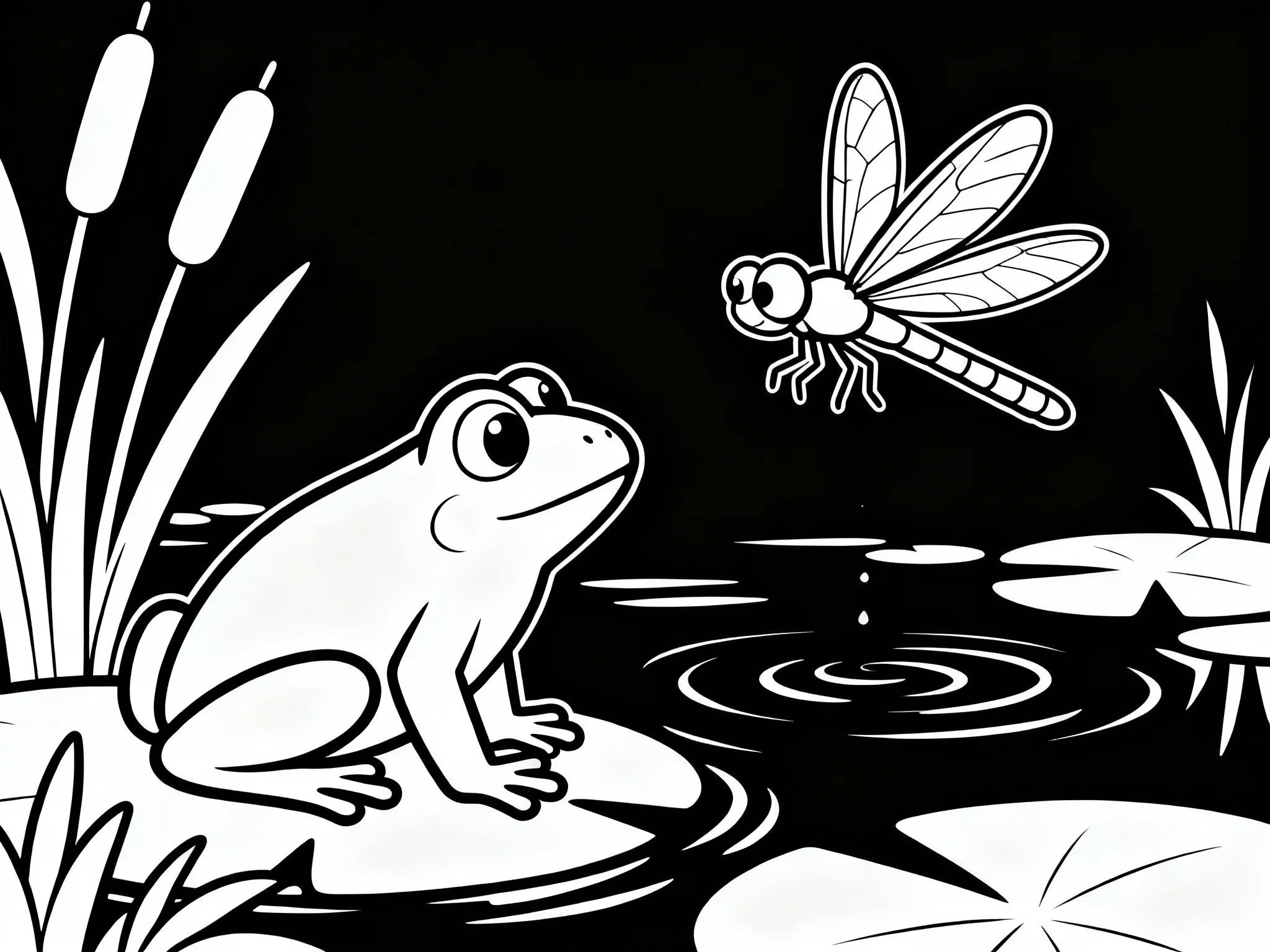 Frog and Dragonfly