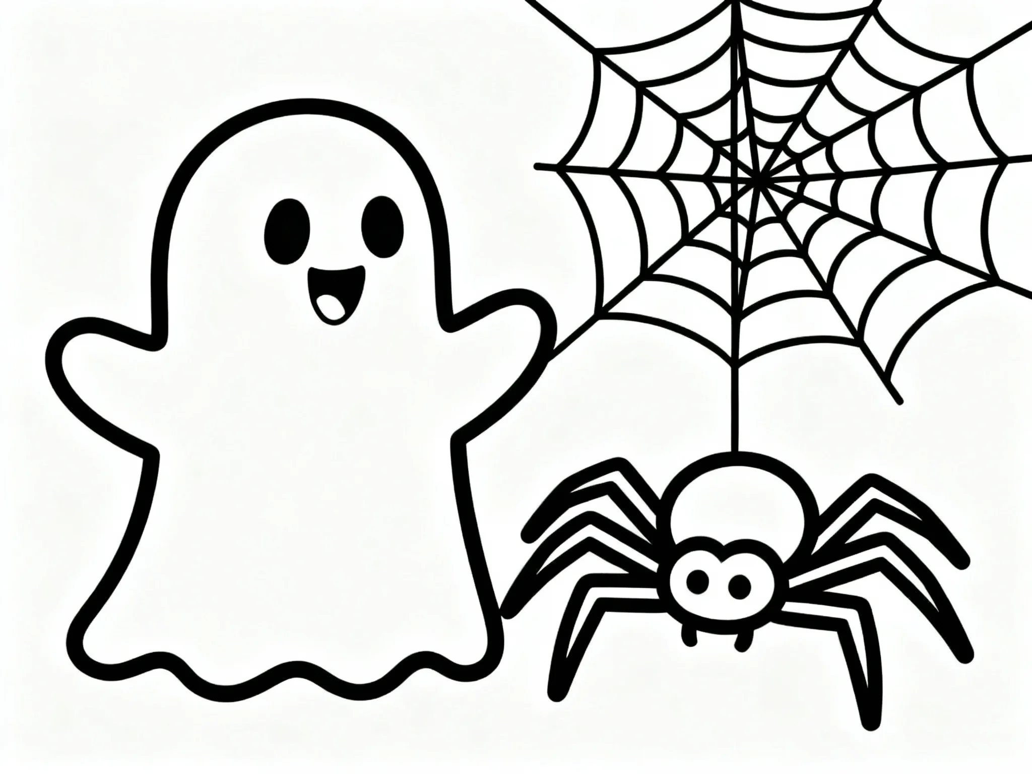 Ghost coloring page preview