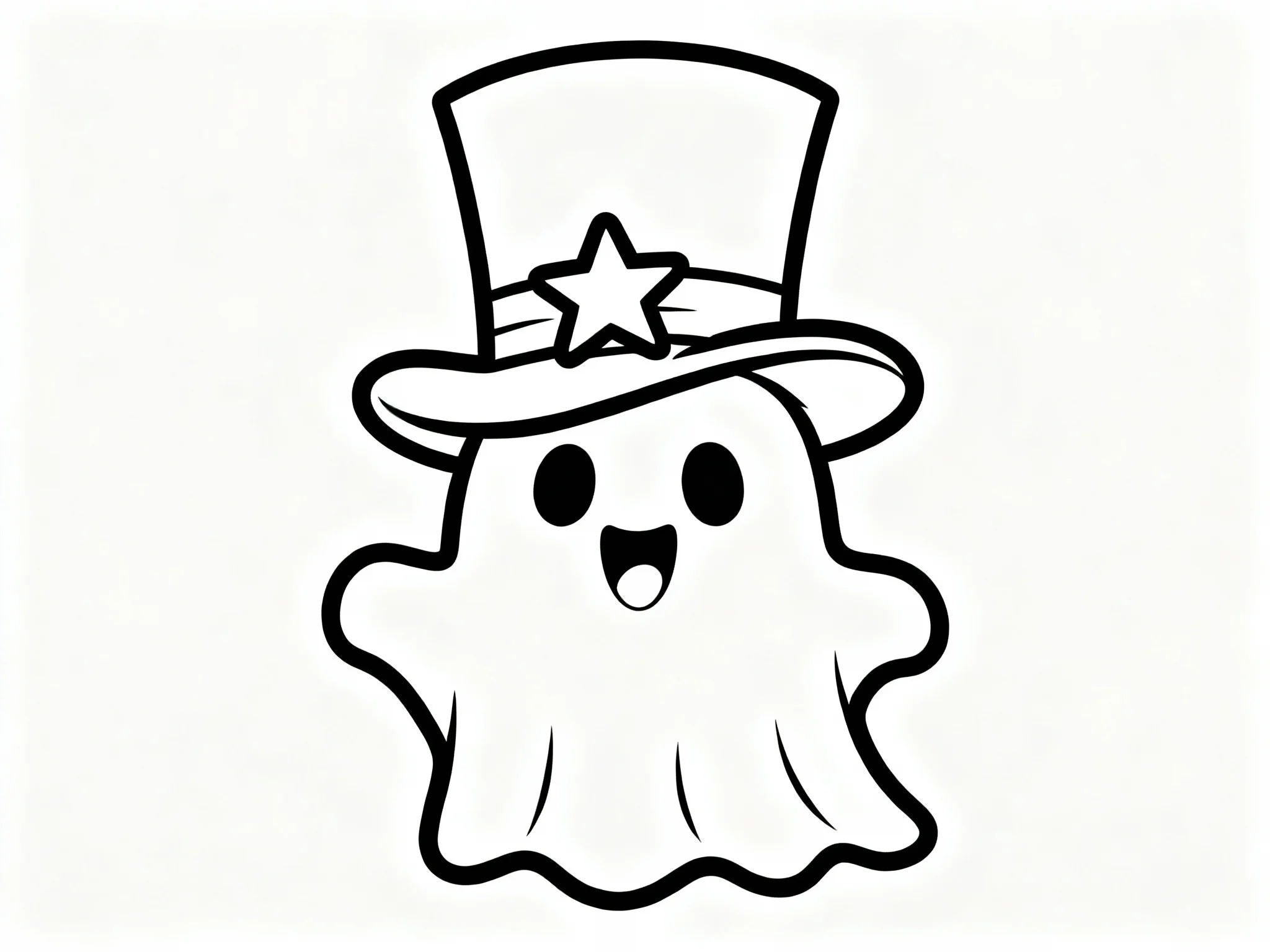 Ghost Wearing a Hat