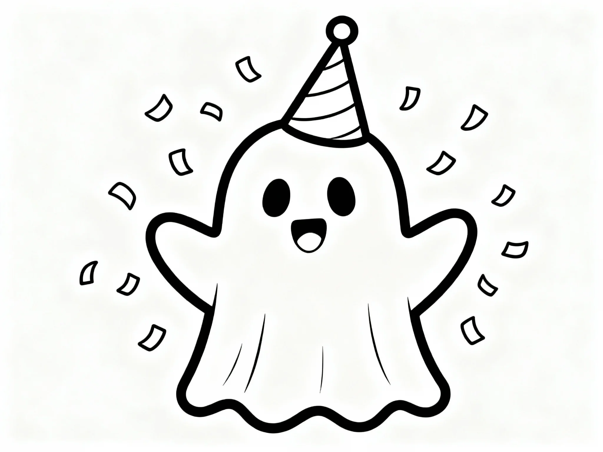 Ghost with Party Hat