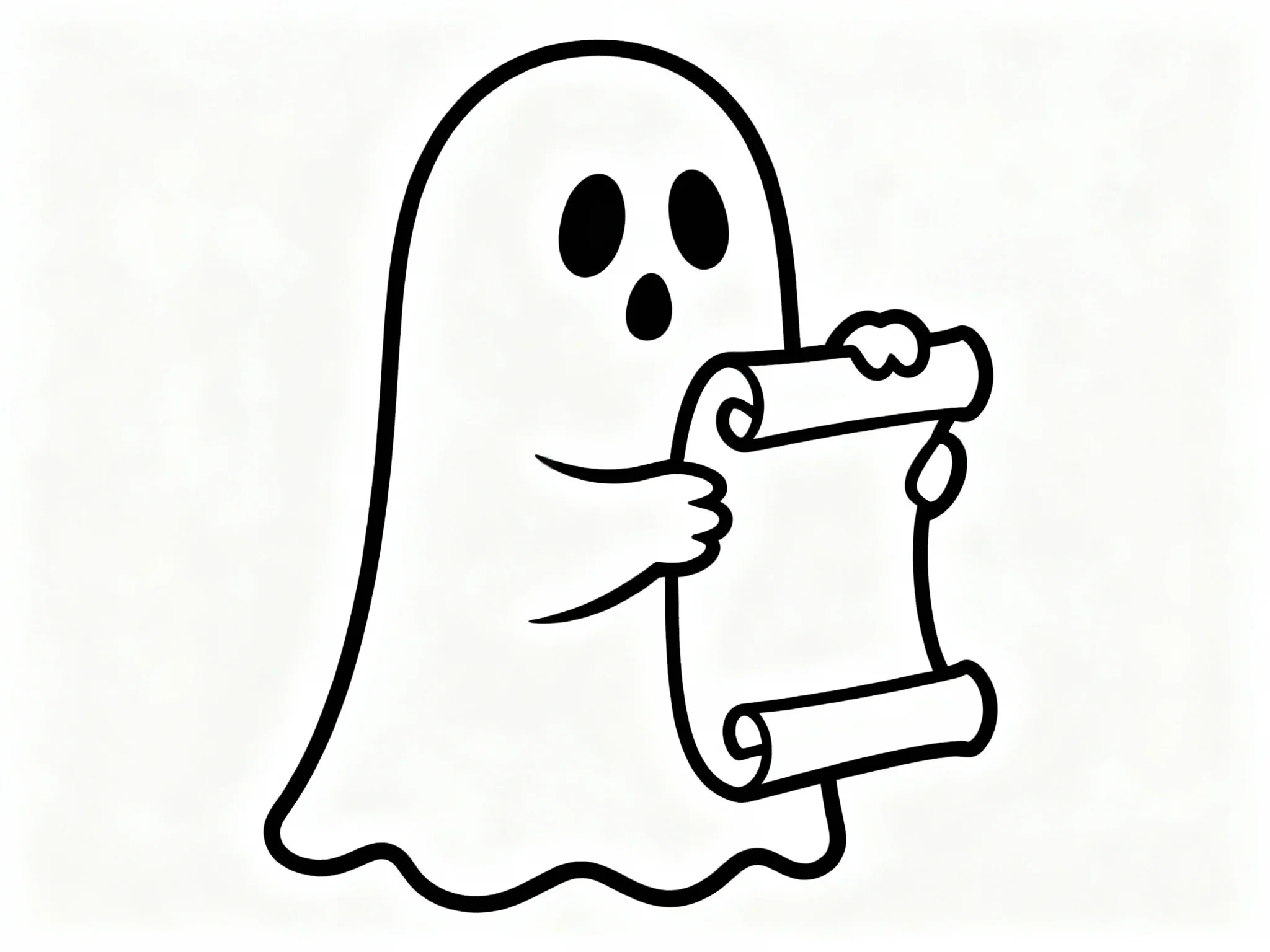 Ghost with Scroll