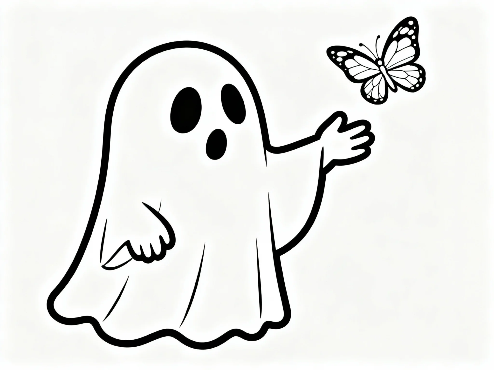 Ghost with Butterfly