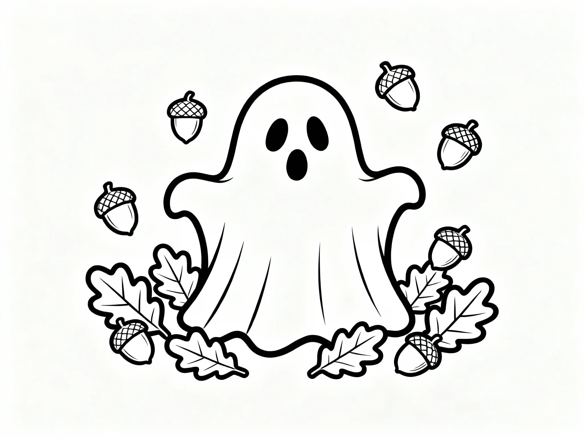 Ghost with Acorns