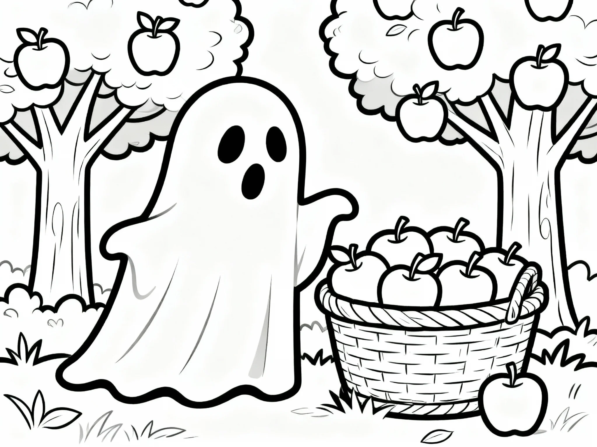 Ghost with Apples