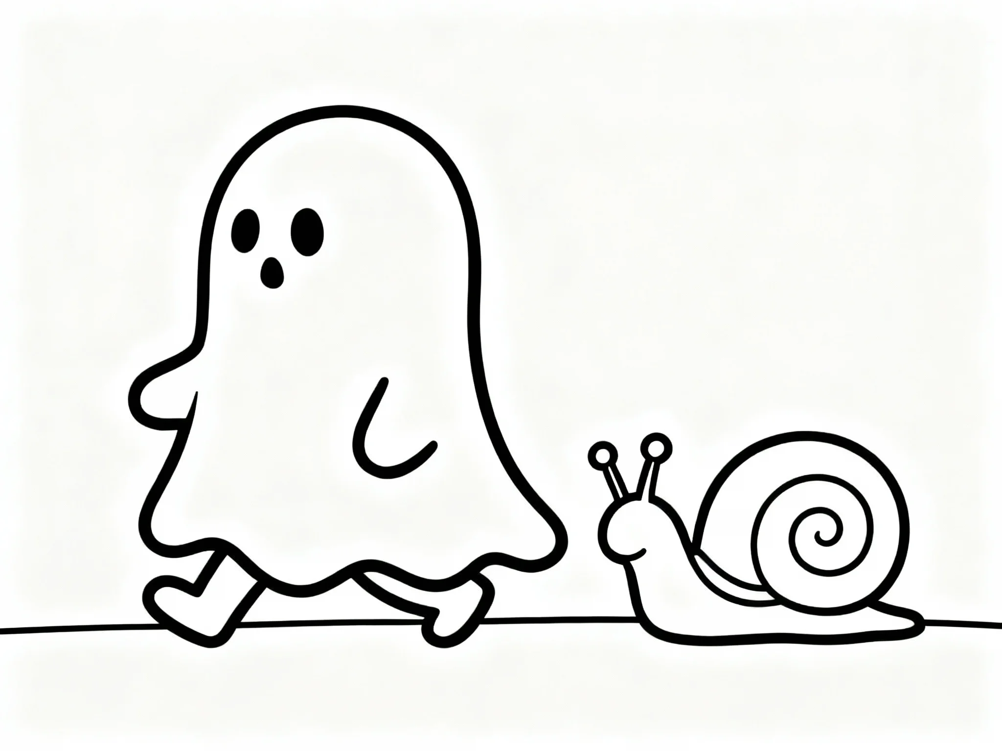 Ghost with Snail