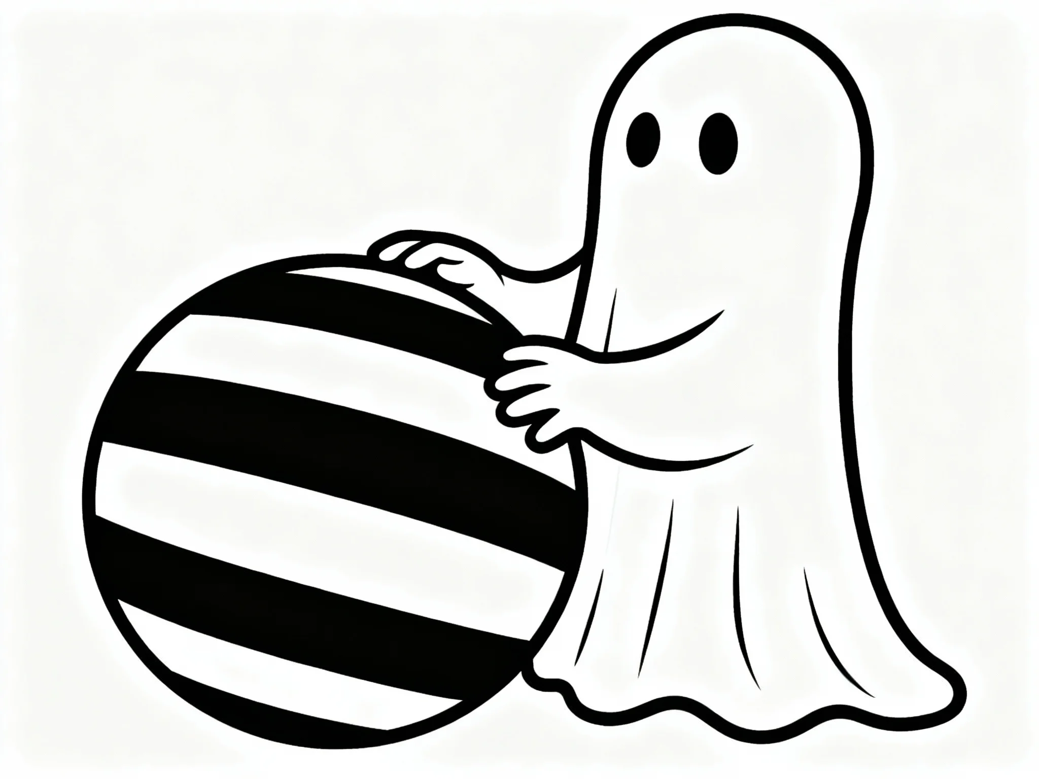 Ghost with Beach Ball